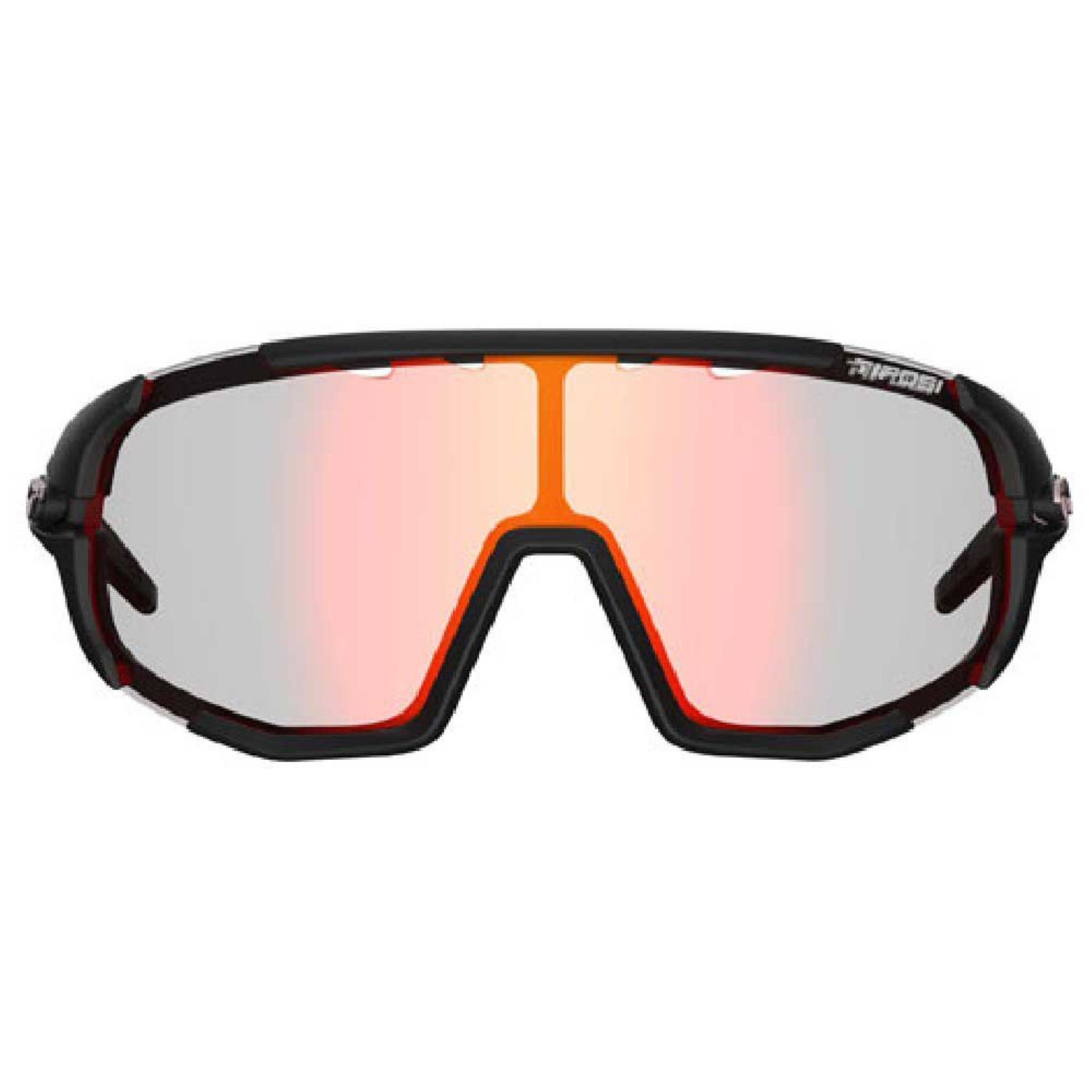 Tifosi Sledge Matte Black/Clarion Red Fototec Lens Cycling Sunglasses for Optimal Cycling Experience
