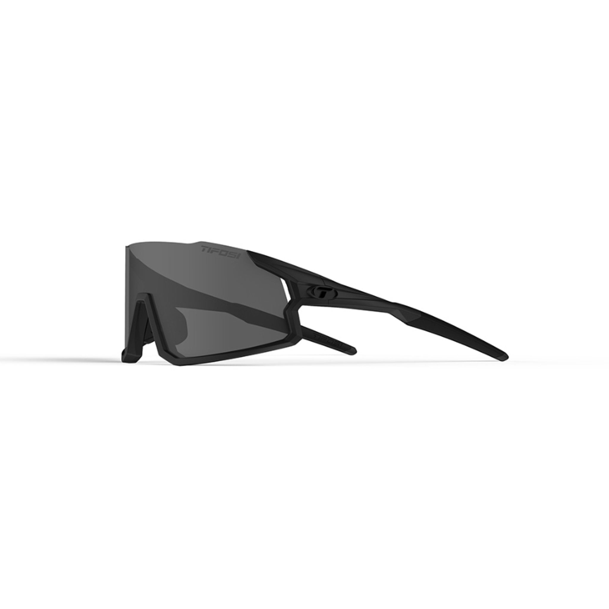 Tifosi Stash Blackout Sunglasses with Smoke, Red, and Clear Lenses