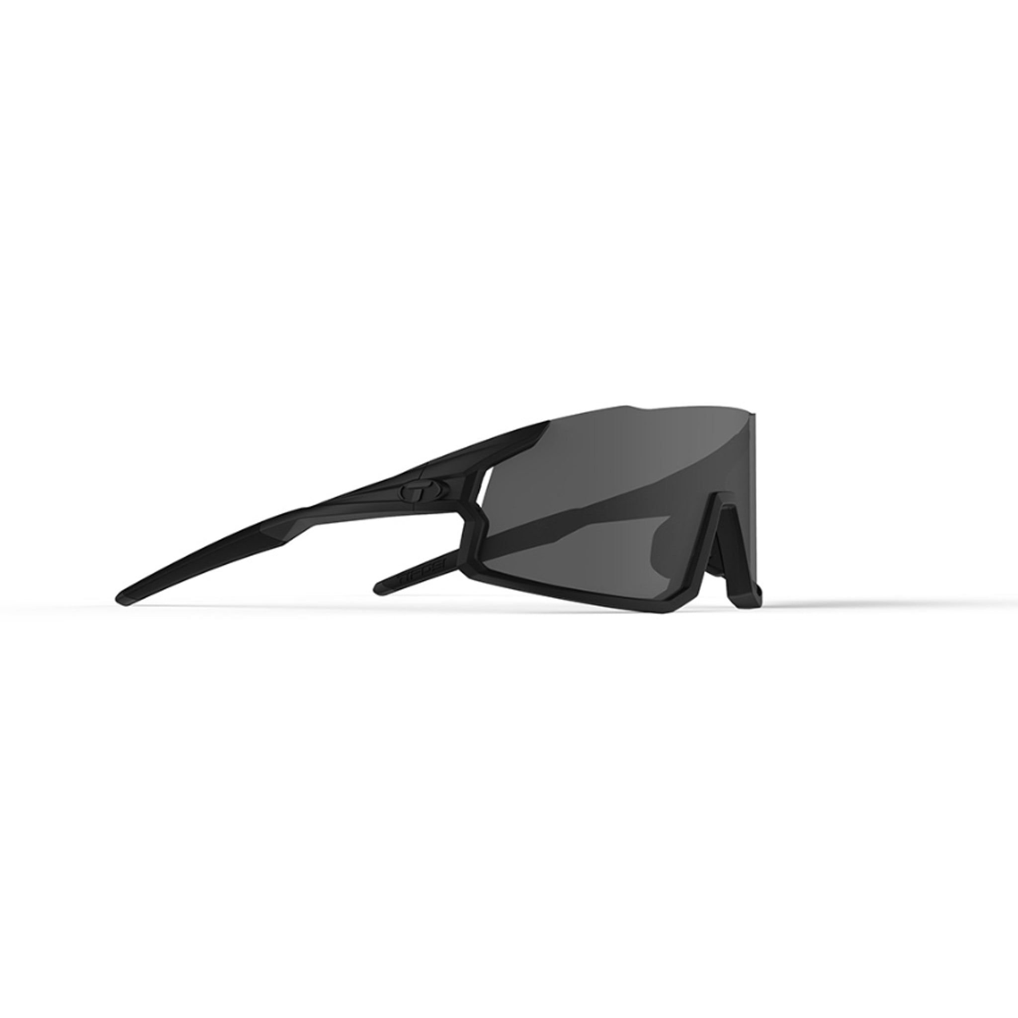 Tifosi Stash Blackout Sunglasses with Smoke, Red, and Clear Lenses