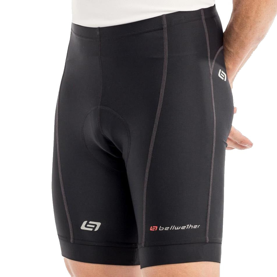 Bellwether Men's Black Endurance Gel Cycling Shorts for Long - Distance Rides