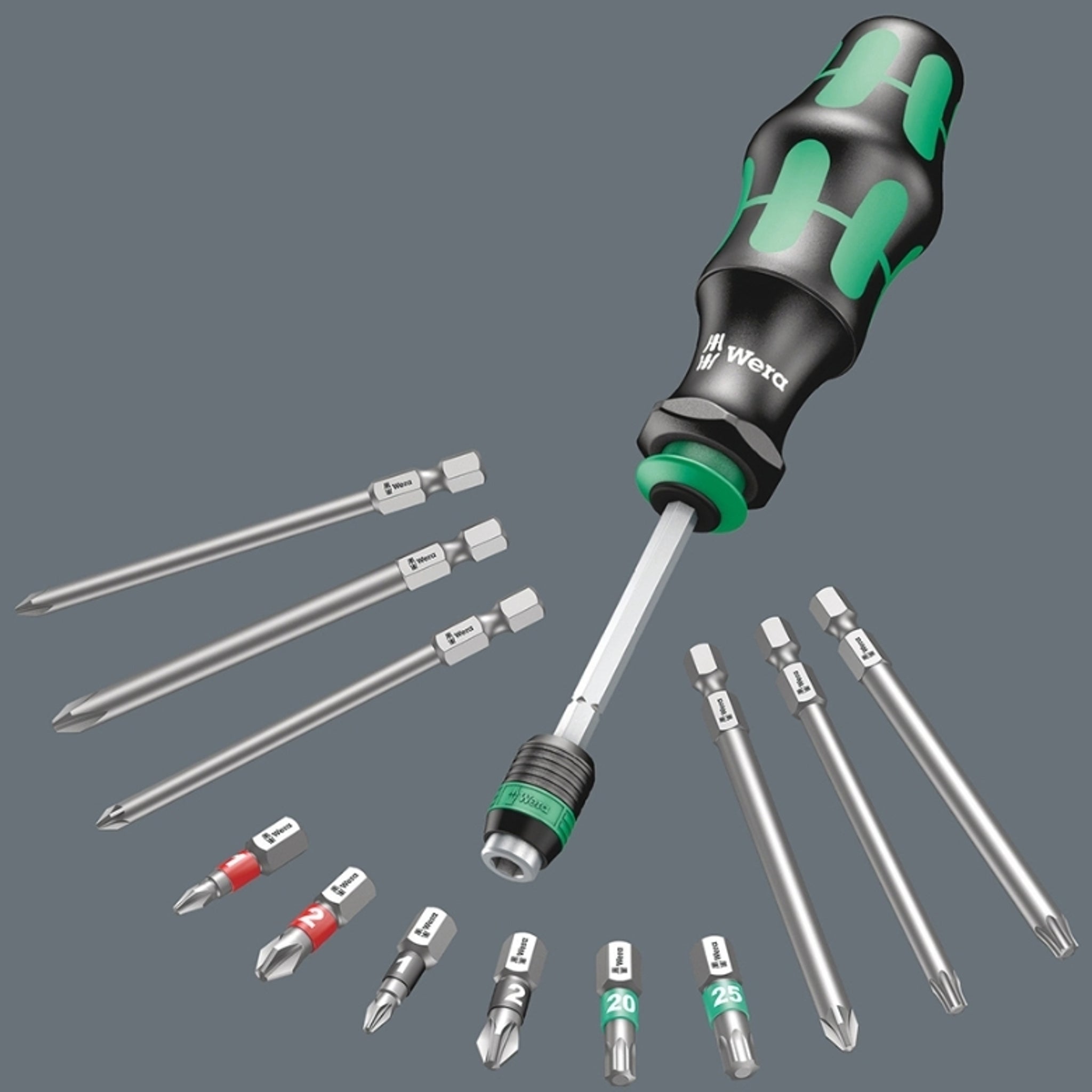Wera Kraftform Kompakt 20 Tool Finder 2 with Pouch: 13-Piece Versatile Tool Set