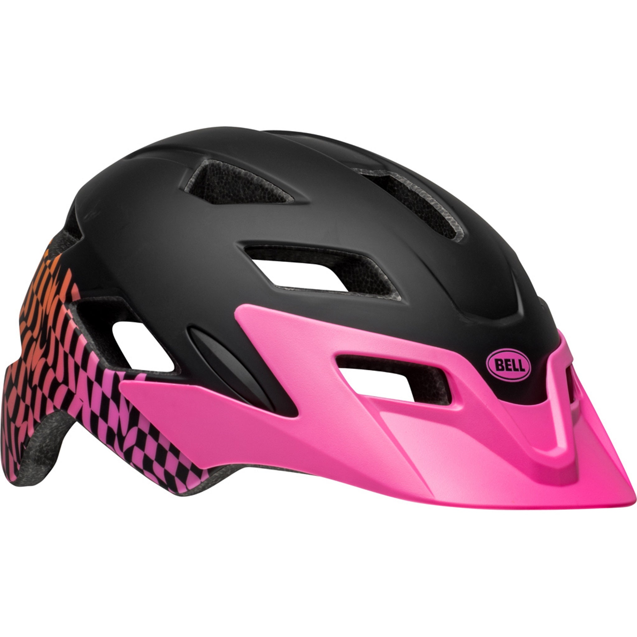 Matte Pink Bell Sidetrack Youth Helmet with Universal Fit