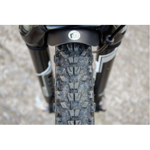 Blue Classic Front Face Fender - Mucky Nutz Guard, Ideal for Pro Riders