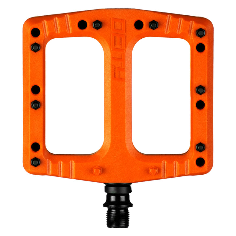 Orange Deity Deftrap Mountain Bike Pedals for Enhanced Performance