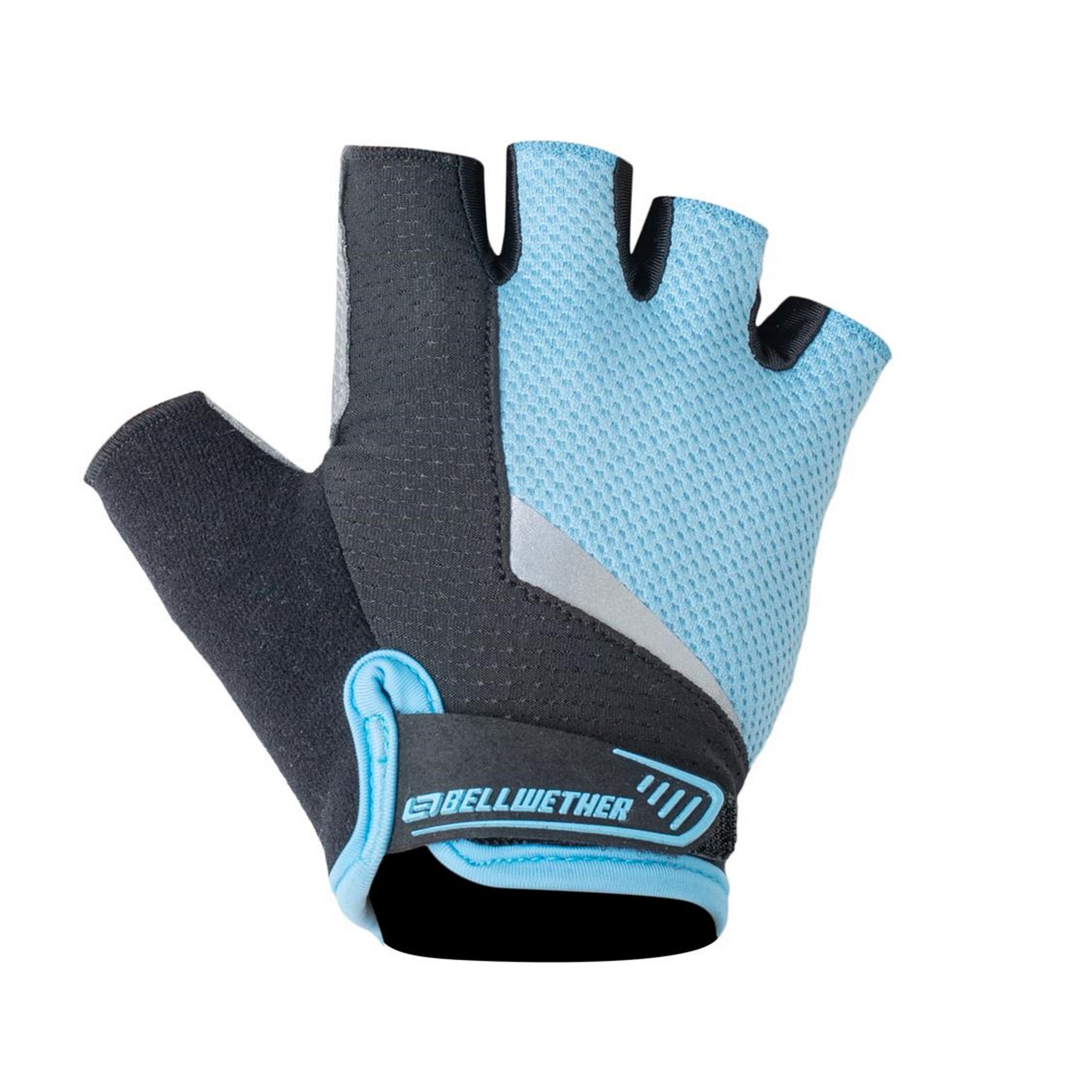 Bellwether Ice Blue Women's Ergonomic Gel Fingerless Gloves