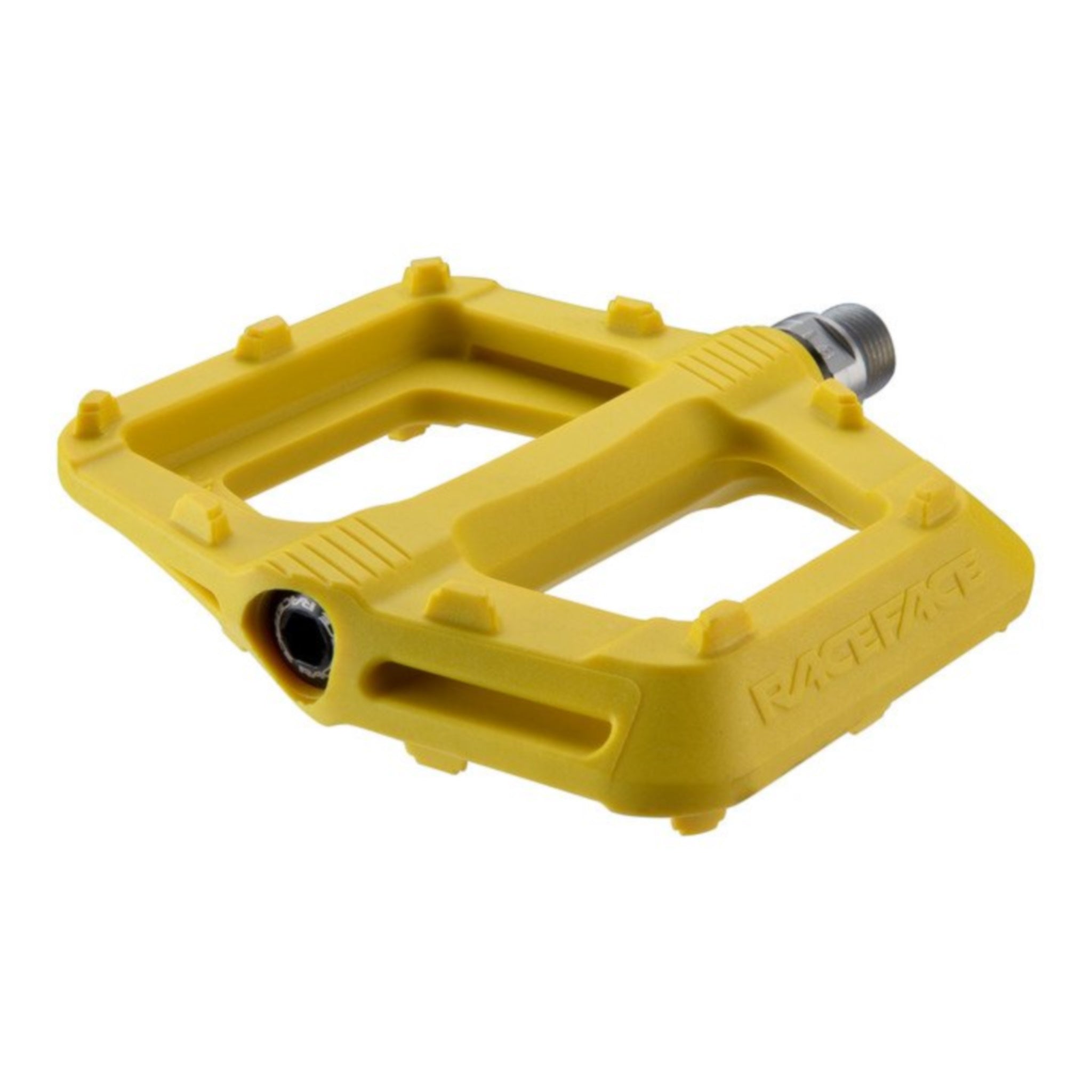 Race Face Composite Yellow Riding Pedals for Cycling Enthusiasts
