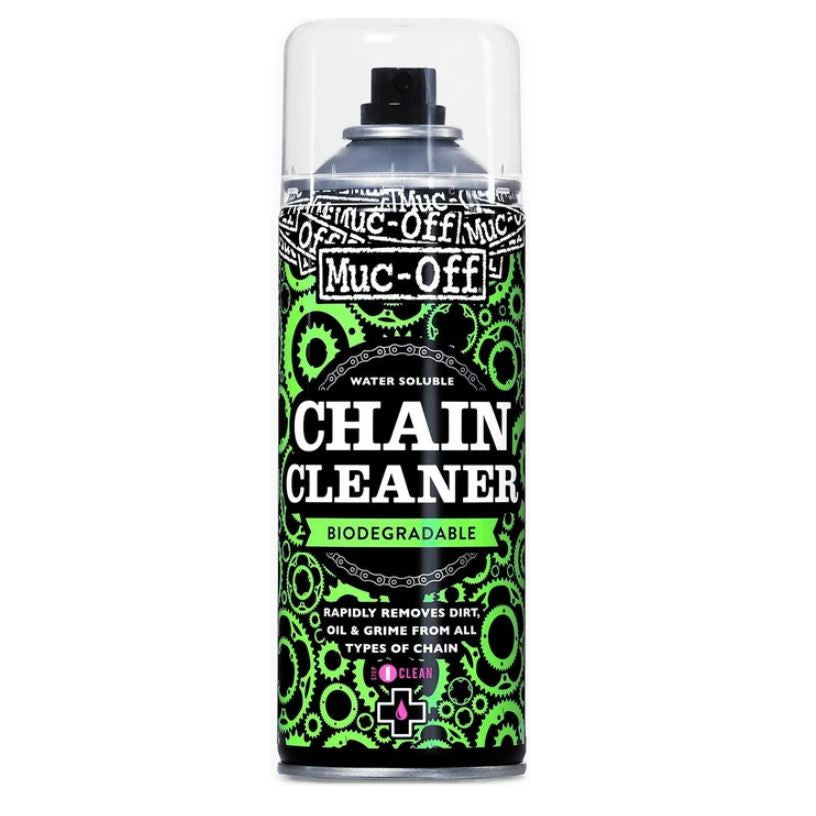 Muc-Off 400ml Aerosol Biodegradable Bicycle Chain Cleaner for Optimal Chain Performance