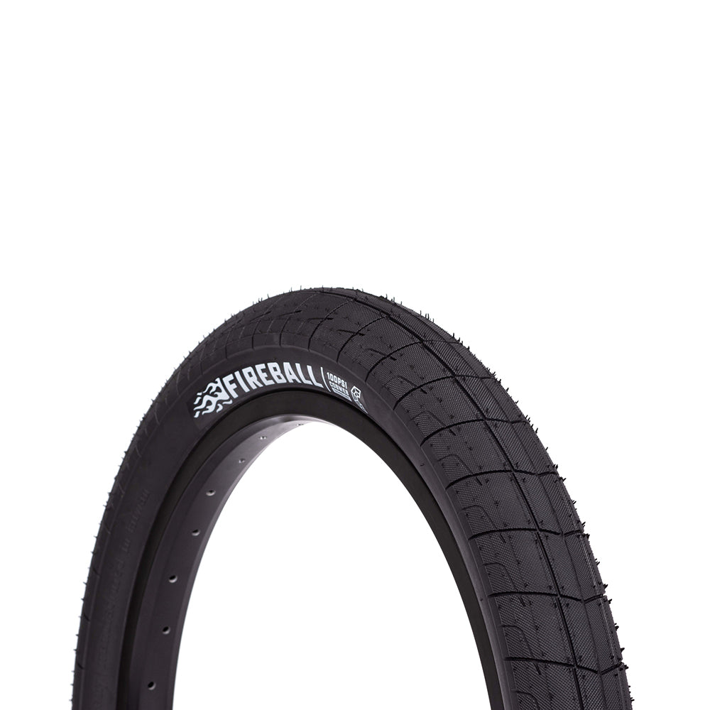 Eclat High - Performance Fireball BMX Street Cycling Tire in 20x2.4 Size with Black Color