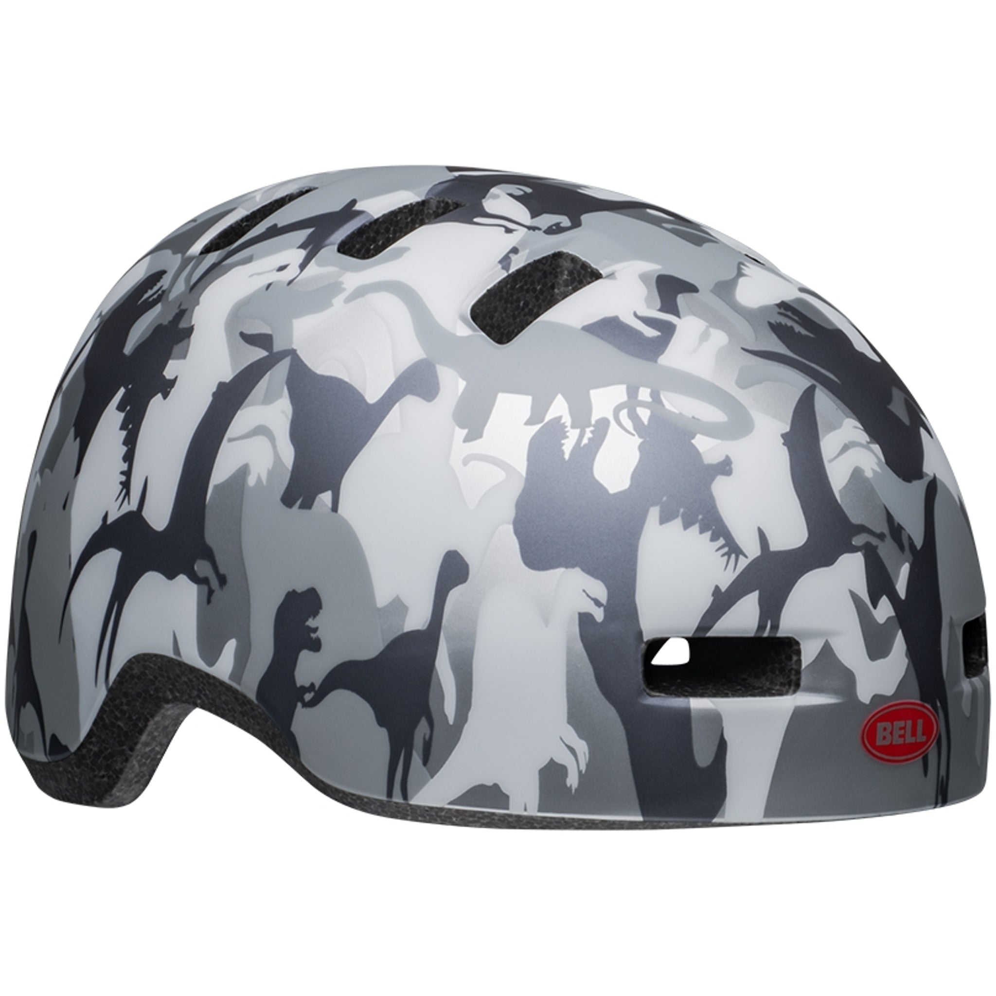Bell Lil Ripper Kids' Camosaurus Grey Safety Helmet for Young Riders