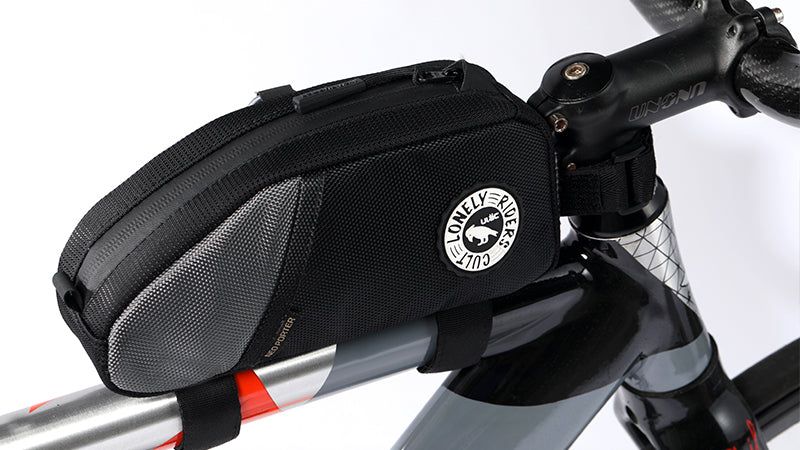 ULAC Neo Porter Nomadpak Trekking Pro 1.2L Top Tube Bicycle Storage Bag - Black and Grey