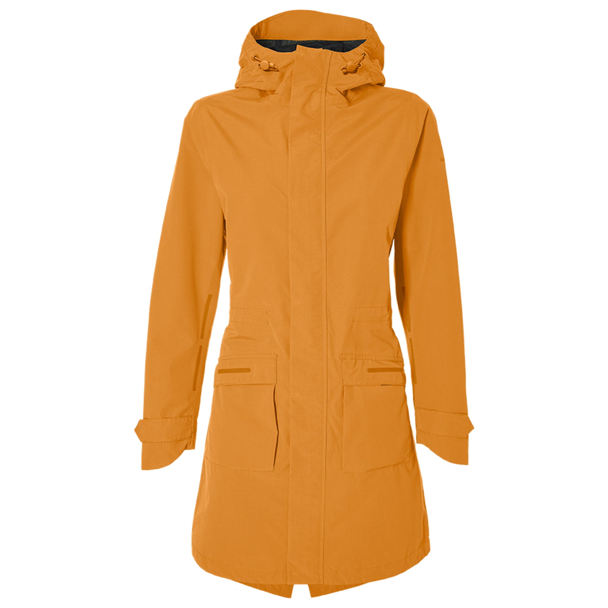 Golden Brown Basil Mosse Waterproof Breathable Women's Bicycle Rain Parka