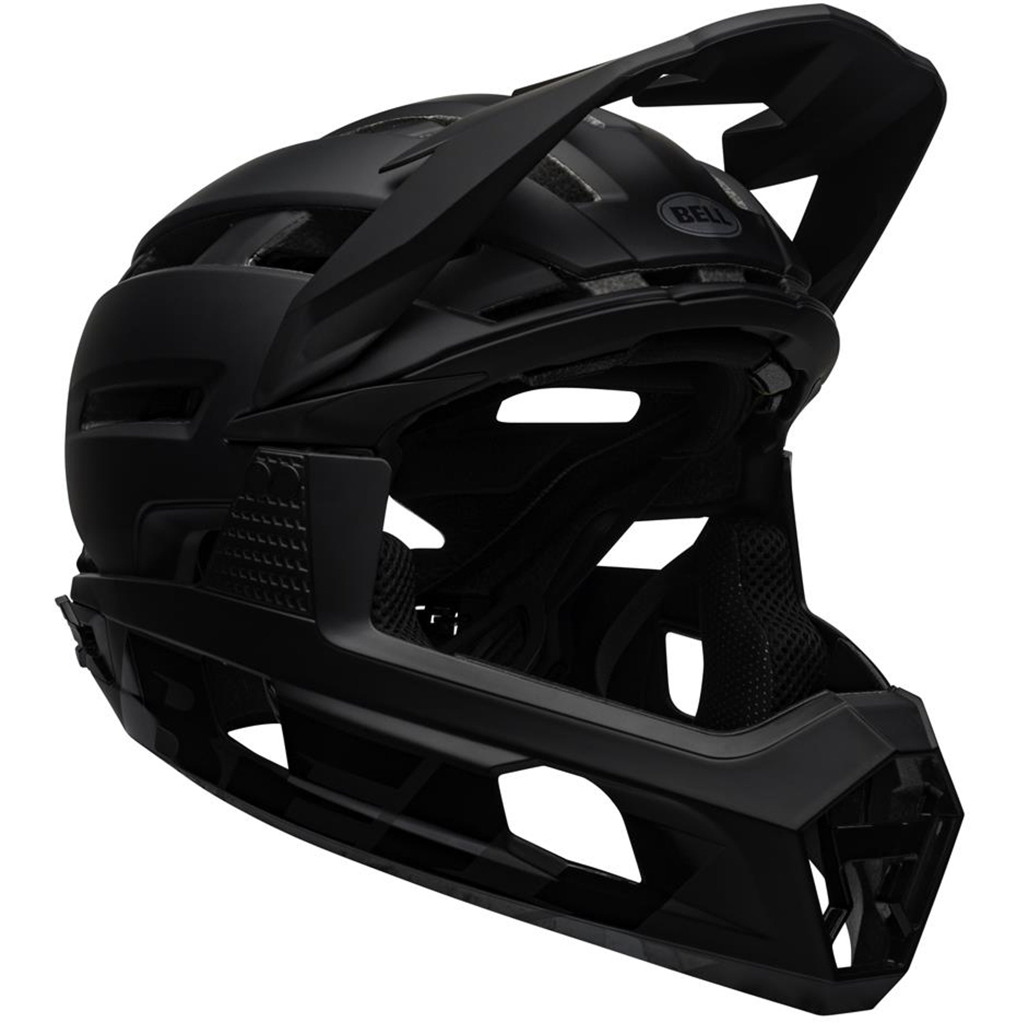 Bell Super Air R MIPS Full - Face Mountain Biking Helmet in Matte Black Color, Medium Size