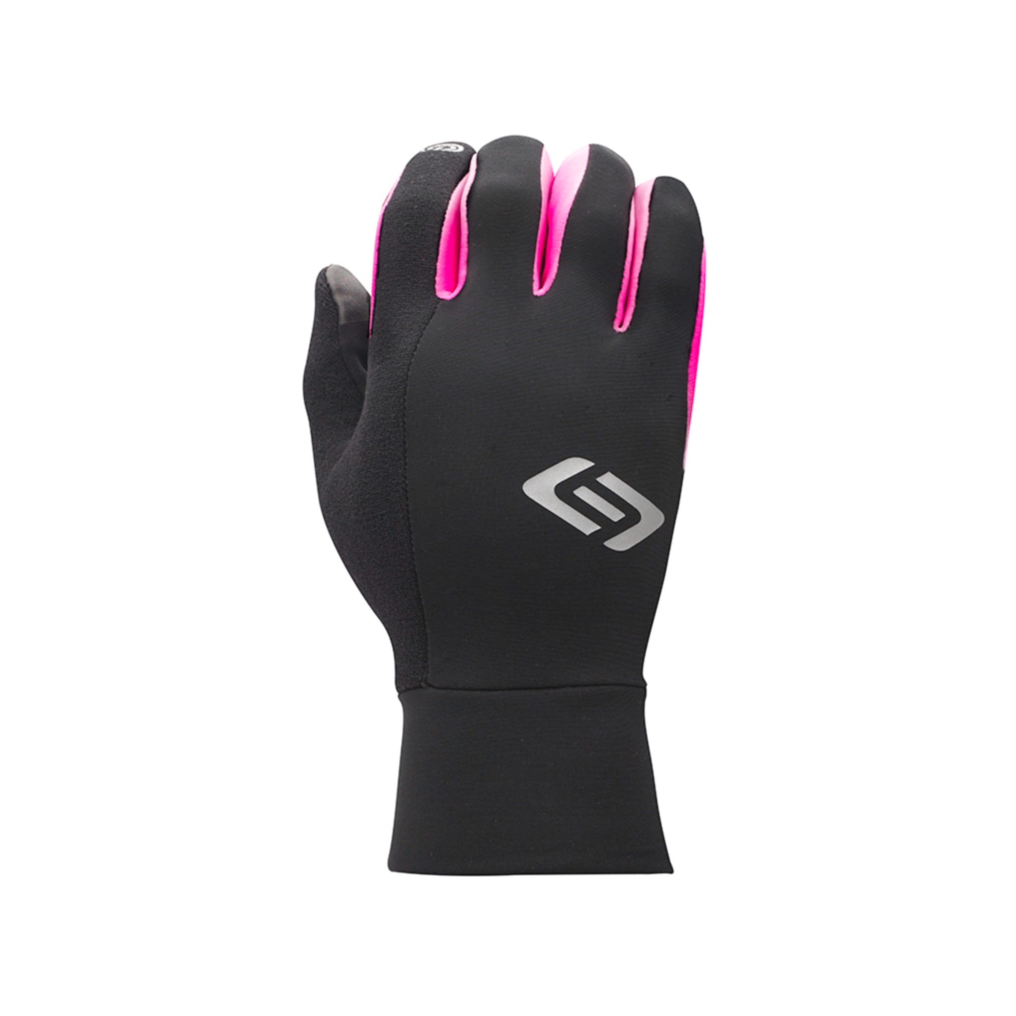 Bellwether Black/Pink Thermal Fleece Winter Gloves for Climate Control