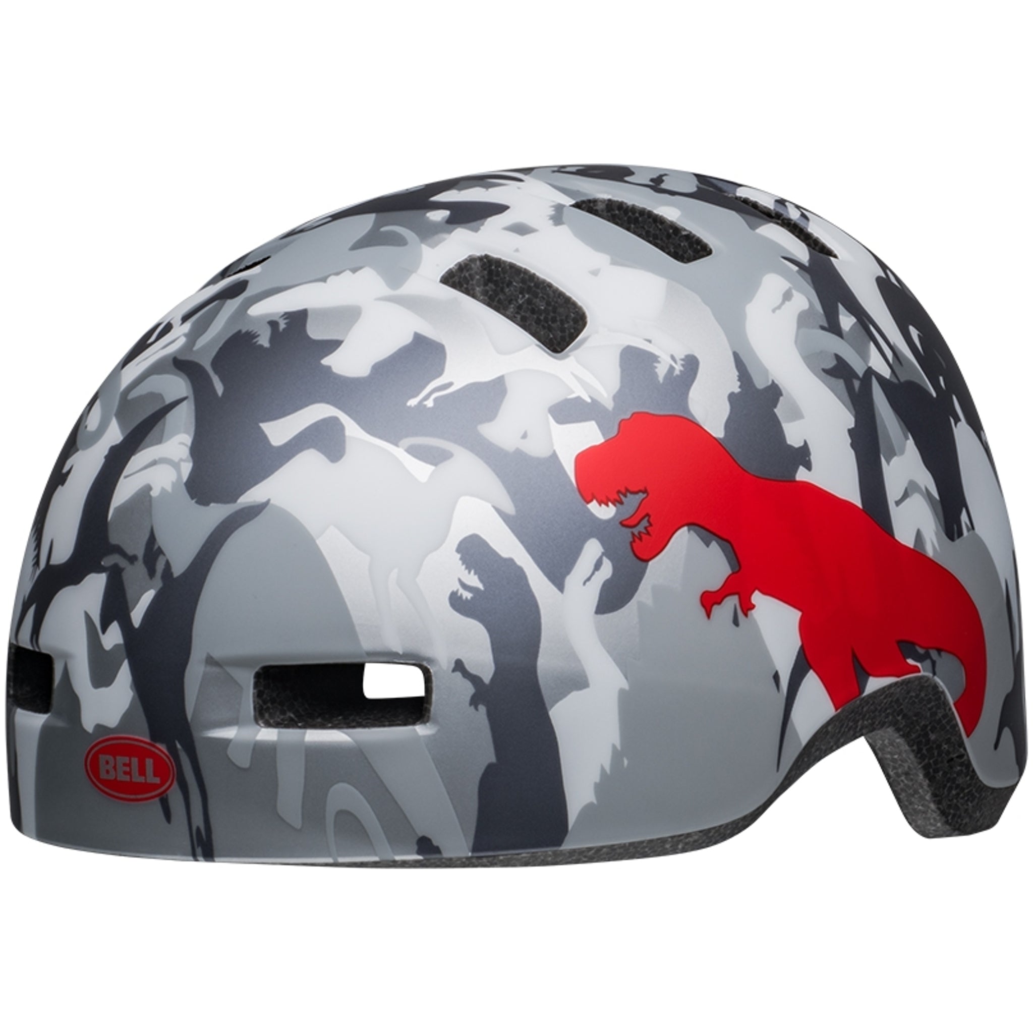 Bell Lil Ripper Kids' Camosaurus Grey Safety Helmet for Young Riders