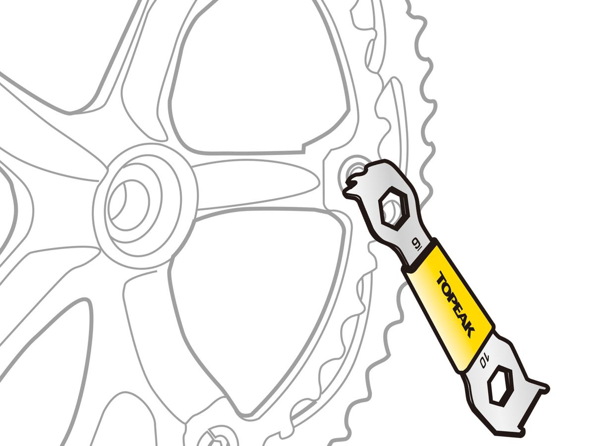 Topeak High - Quality Workshop Cycling Tool for Chainring Nut Wrenching