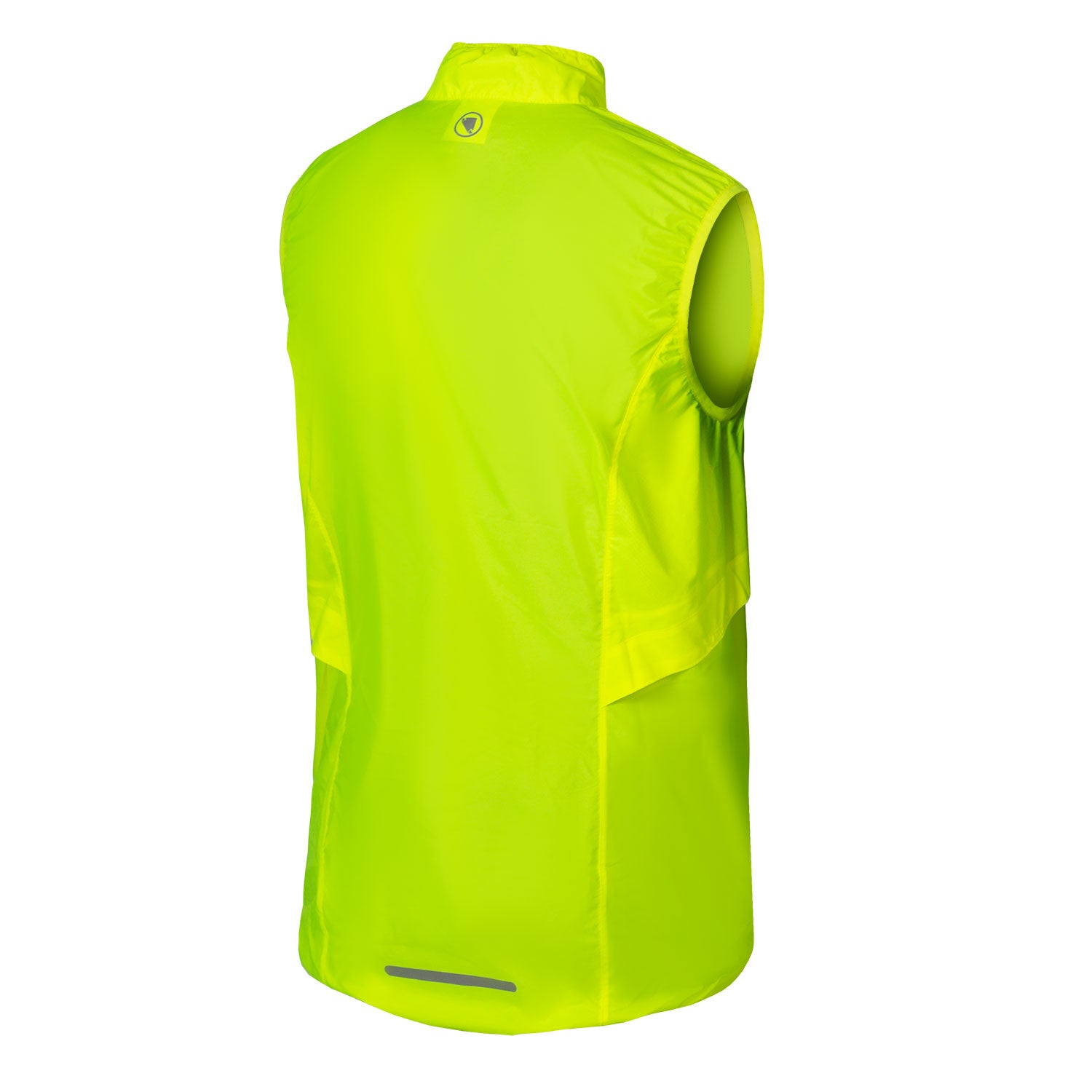 Hi - Visibility Endura PakaGilet Cycling Vest in Bright Yellow