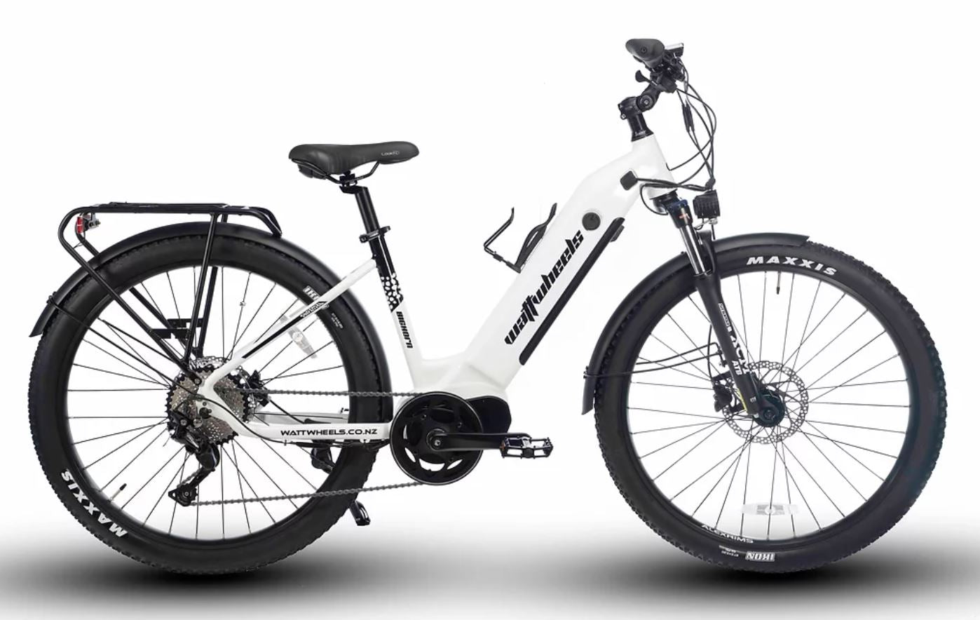 Watt Wheels Bighorn LS White Electric Commuter and Trail Bike with 672wh Battery