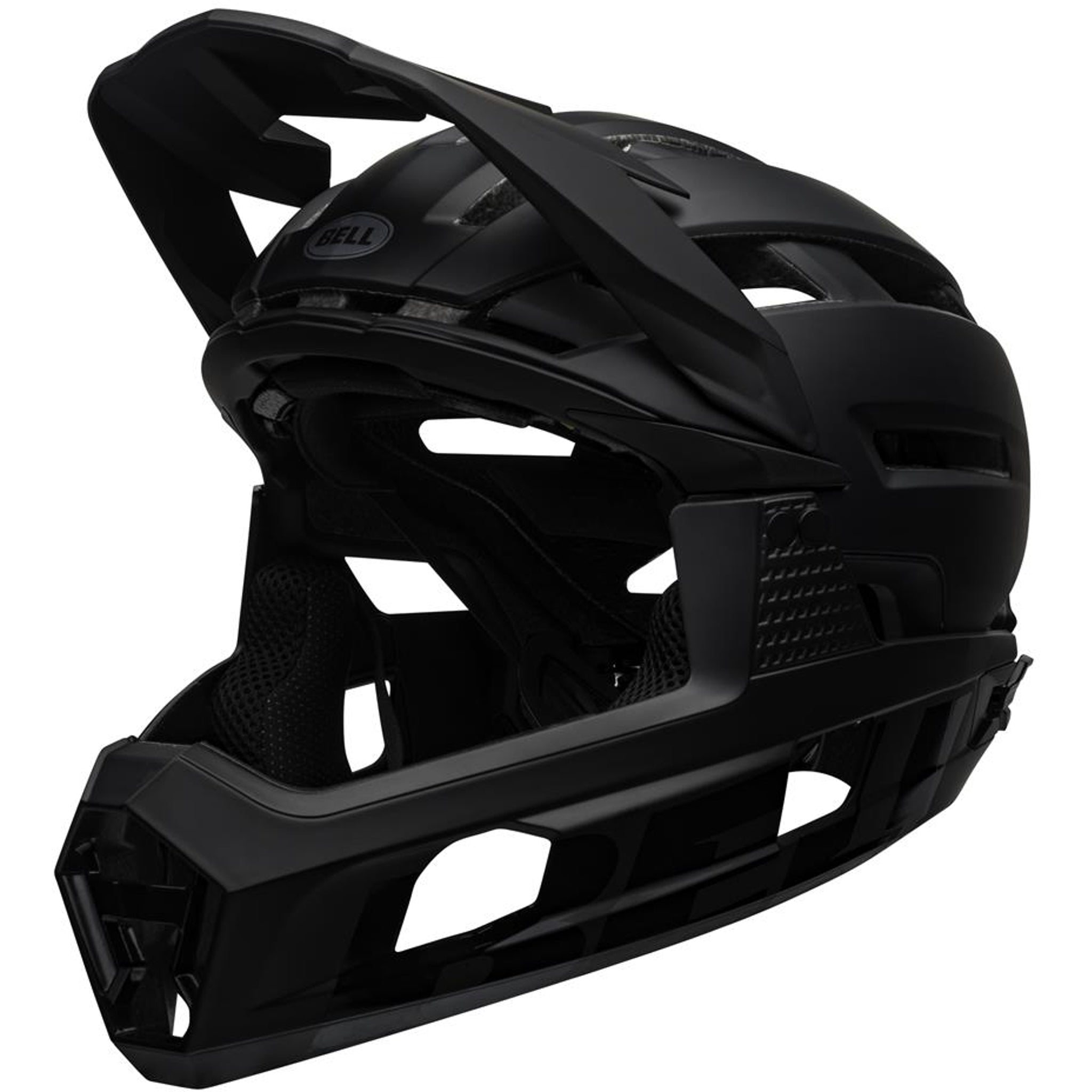 Bell Super Air R MIPS Full - Face Mountain Biking Helmet in Matte Black Color, Medium Size