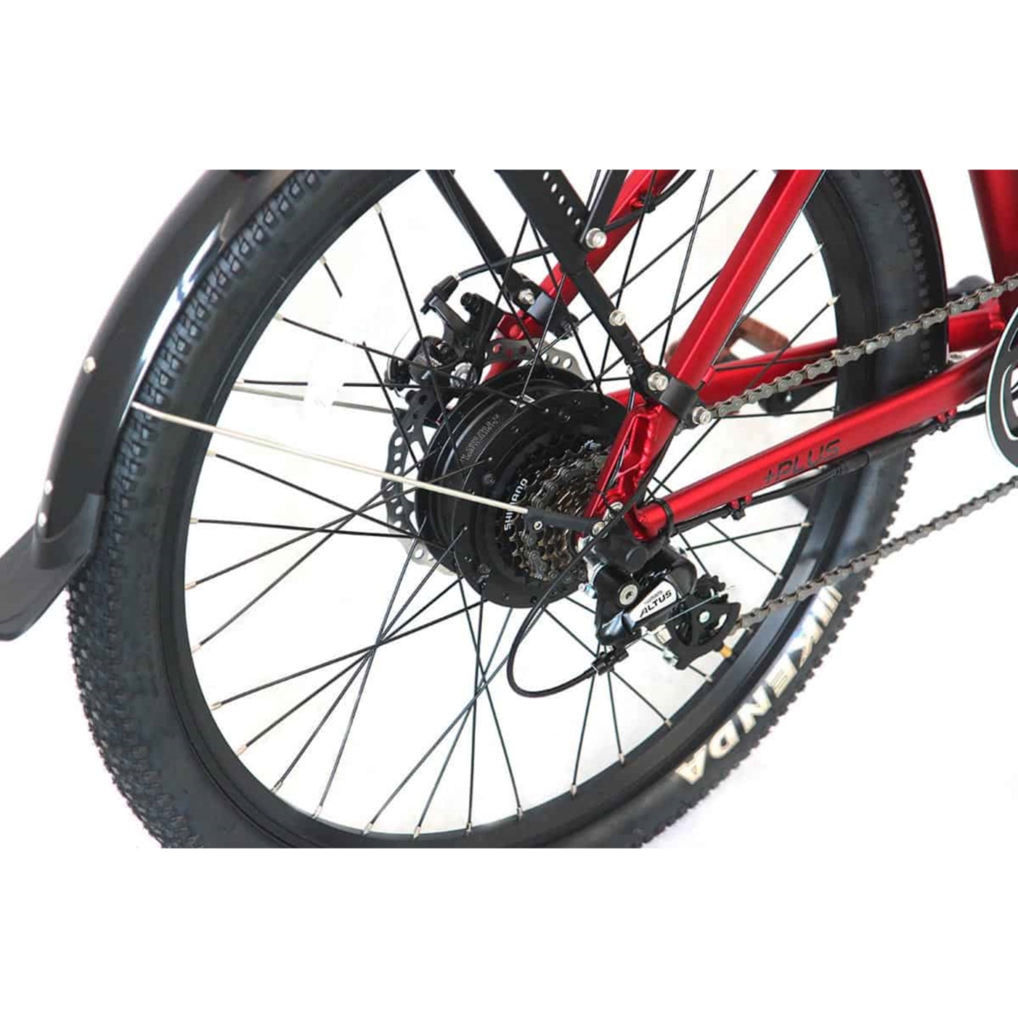 E-Rider Summit Red Electric Bike with 460wh Battery and 27.5 Wheels