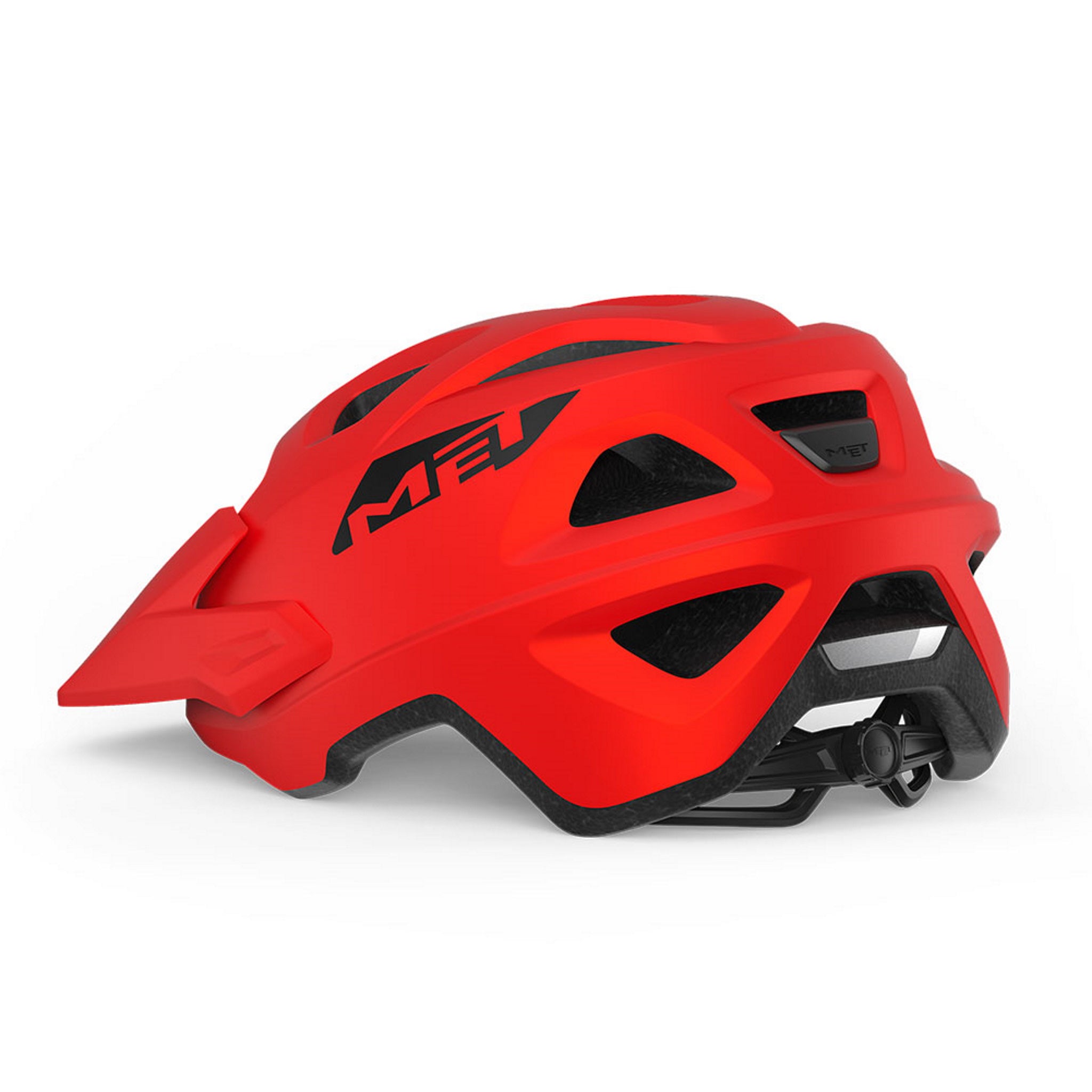 Met Echo Mountain Bike Helmet in Matte Red Color