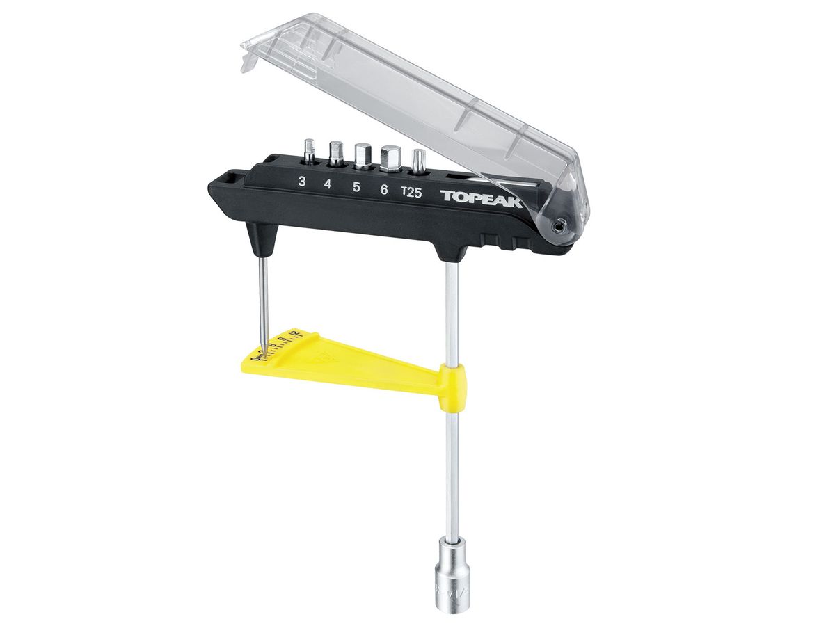Topeak Combotorq Torque Wrench & Bit Set for Workshop with 3 - 12 Nm Range