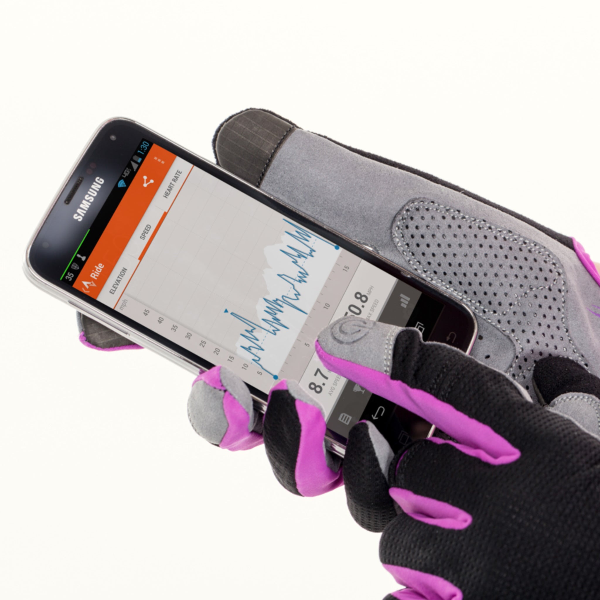 Bellwether Fashionable Women’s Direct Dial Cycling Gloves in Fuchsia Color