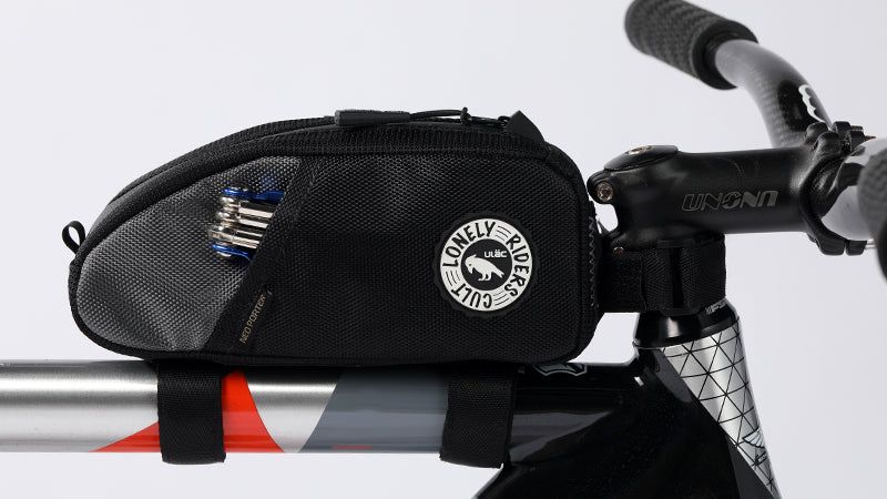 ULAC Neo Porter Nomadpak Trekking Pro 1.2L Top Tube Bicycle Storage Bag - Black and Grey