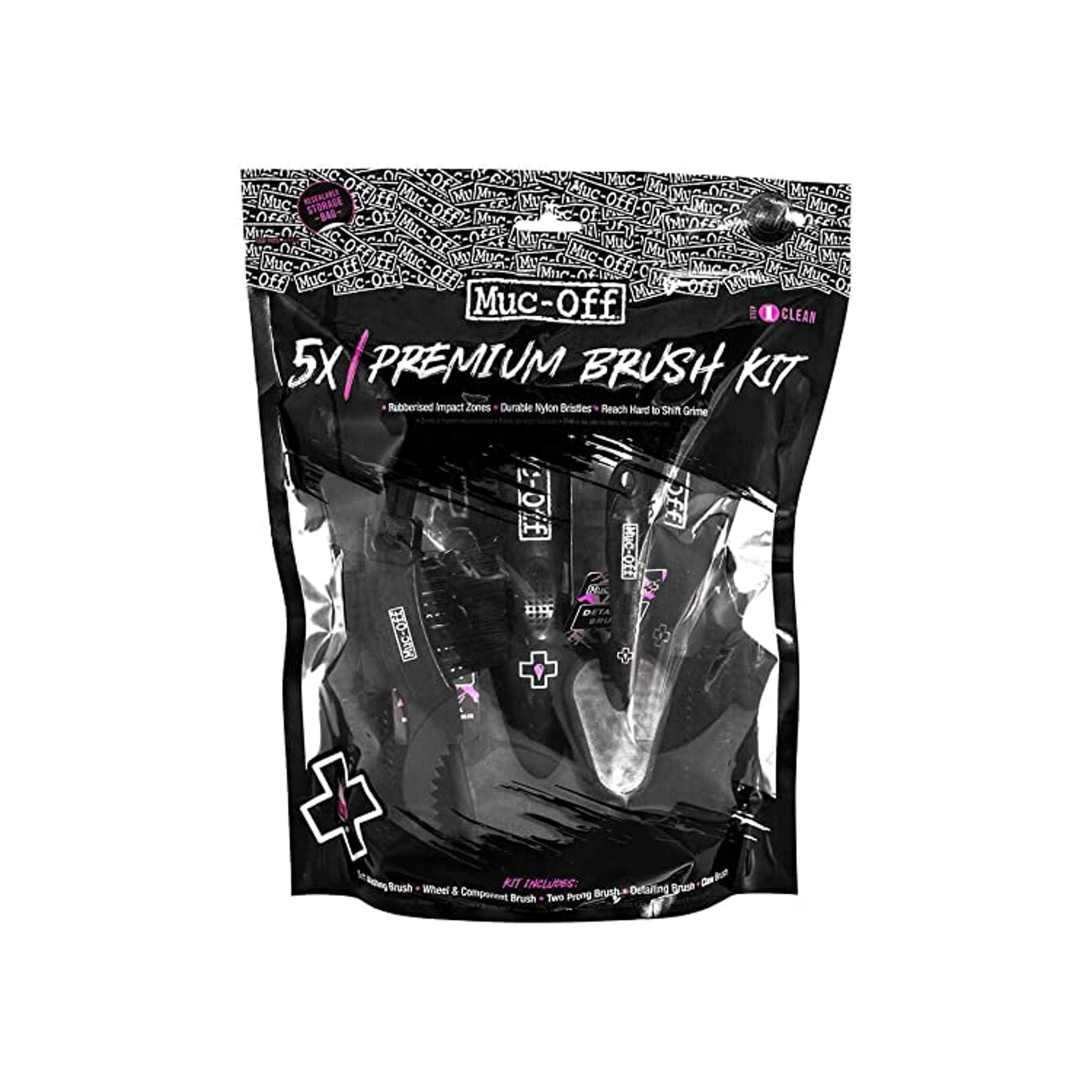 Muc-Off 5-Piece High-Quality Premium Bike Cleaning Brush Set