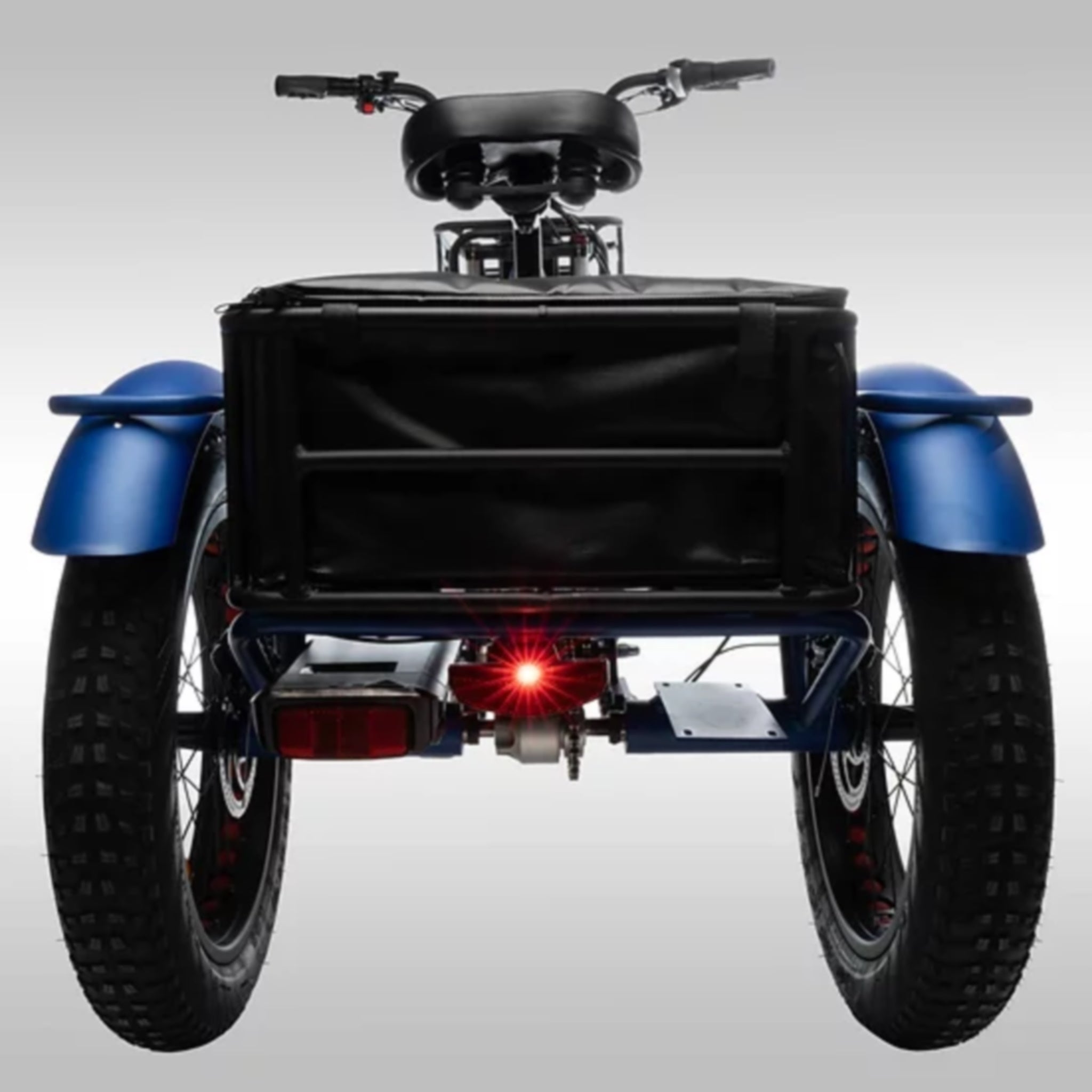 Matt Blue Watt Wheels XT Electric Trike with Enhanced Off - road Performance