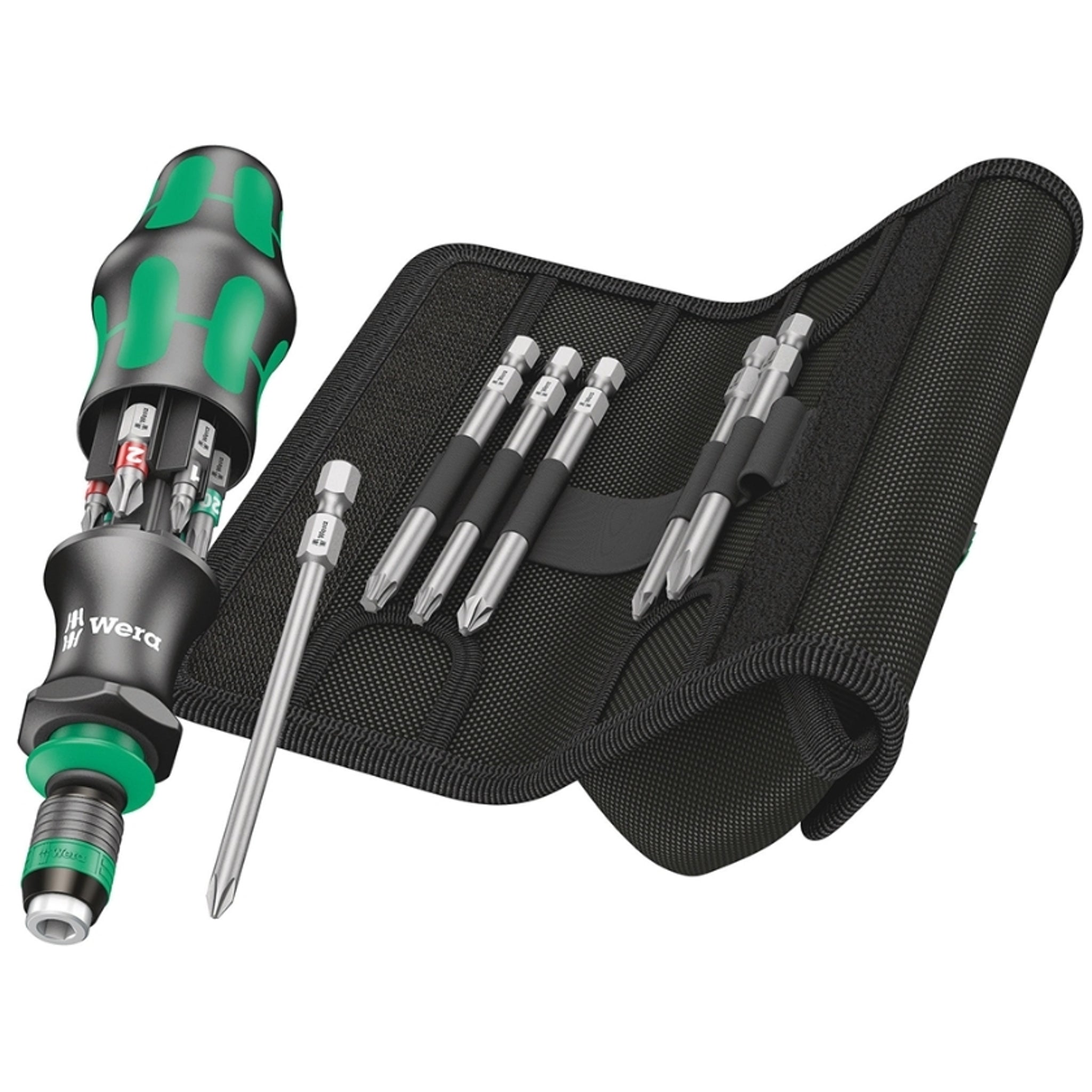 Wera Kraftform Kompakt 20 Tool Finder 2 with Pouch: 13-Piece Versatile Tool Set