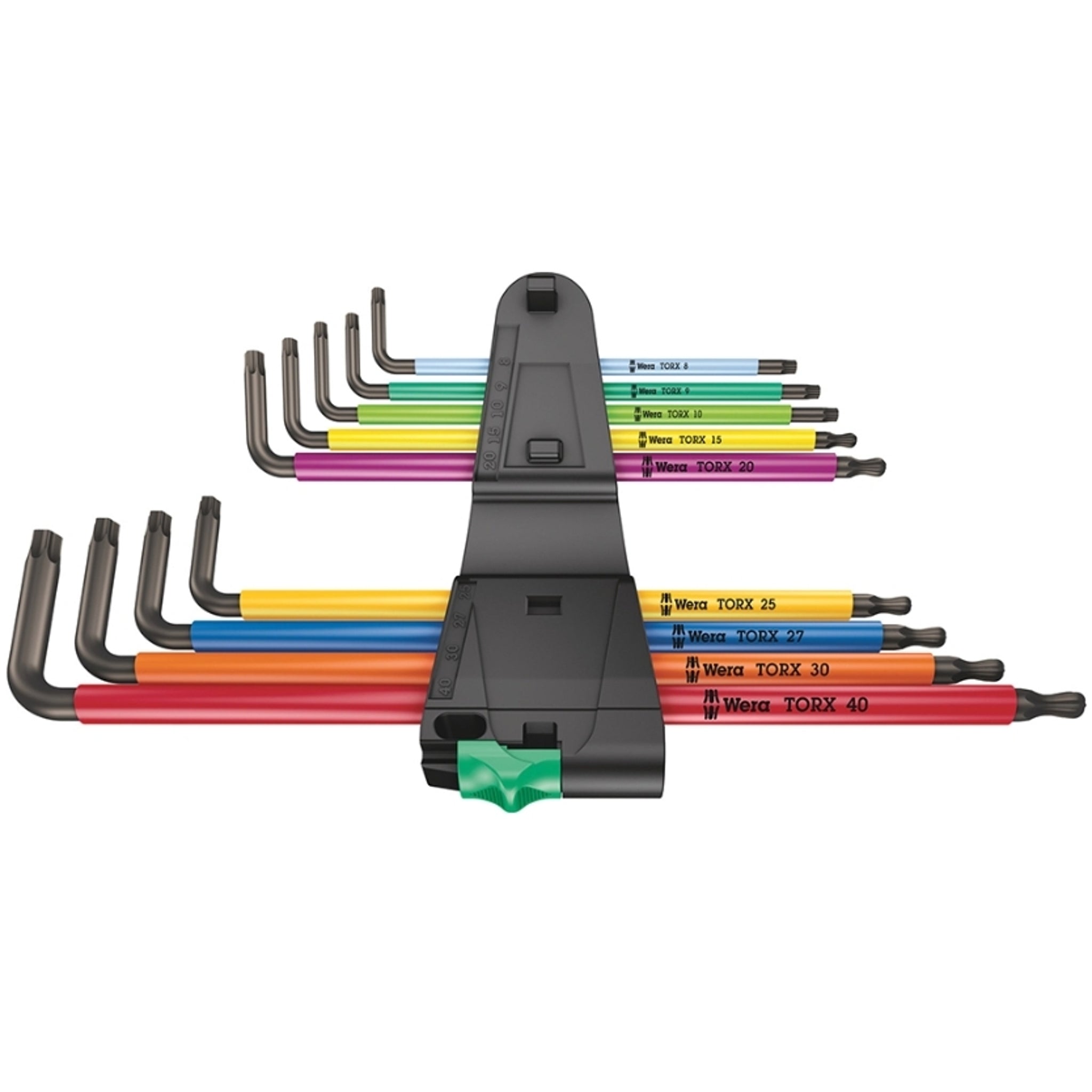 Wera Multicolour Long L-Key Set for Torx Screws, 9-Piece