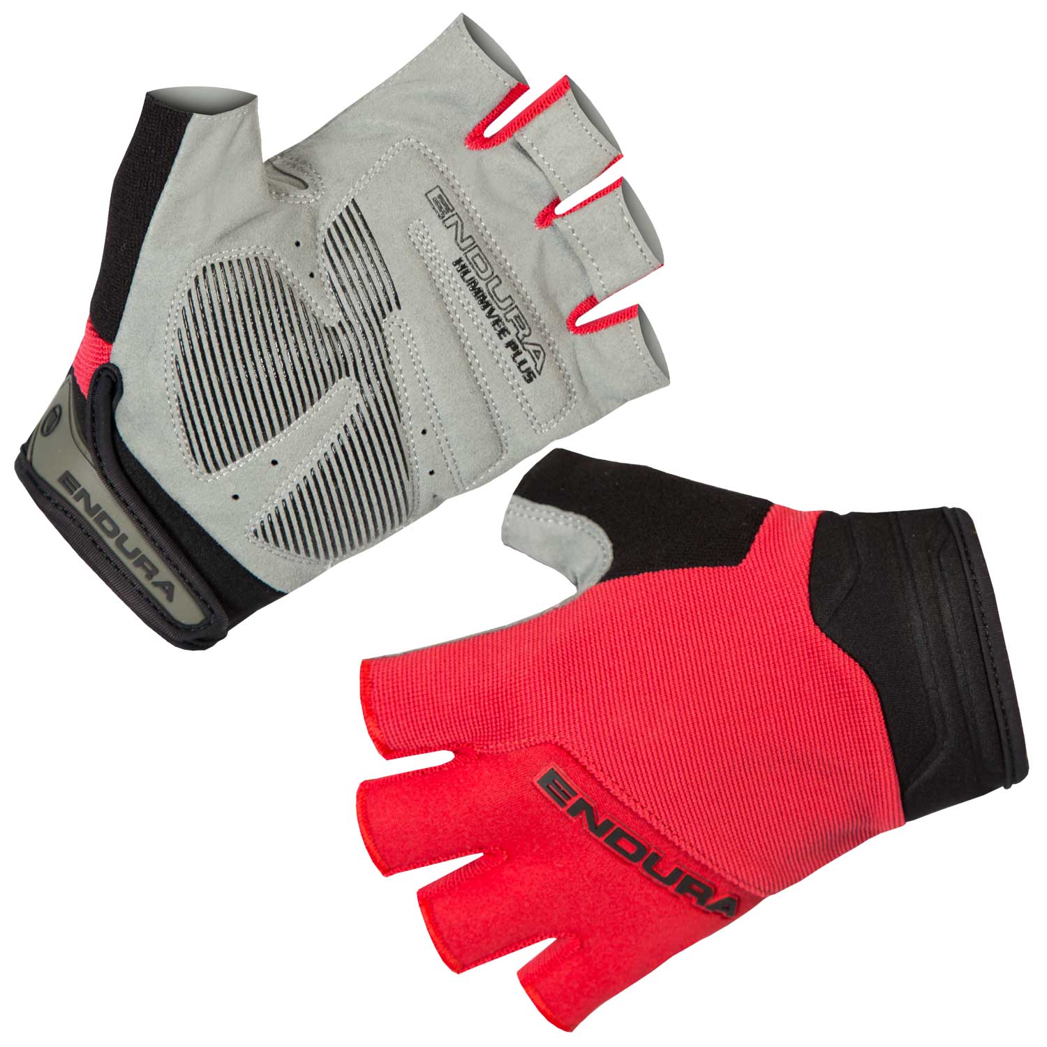 Endura Red Hummvee Plus II Cycling Mitt with Gel Padding