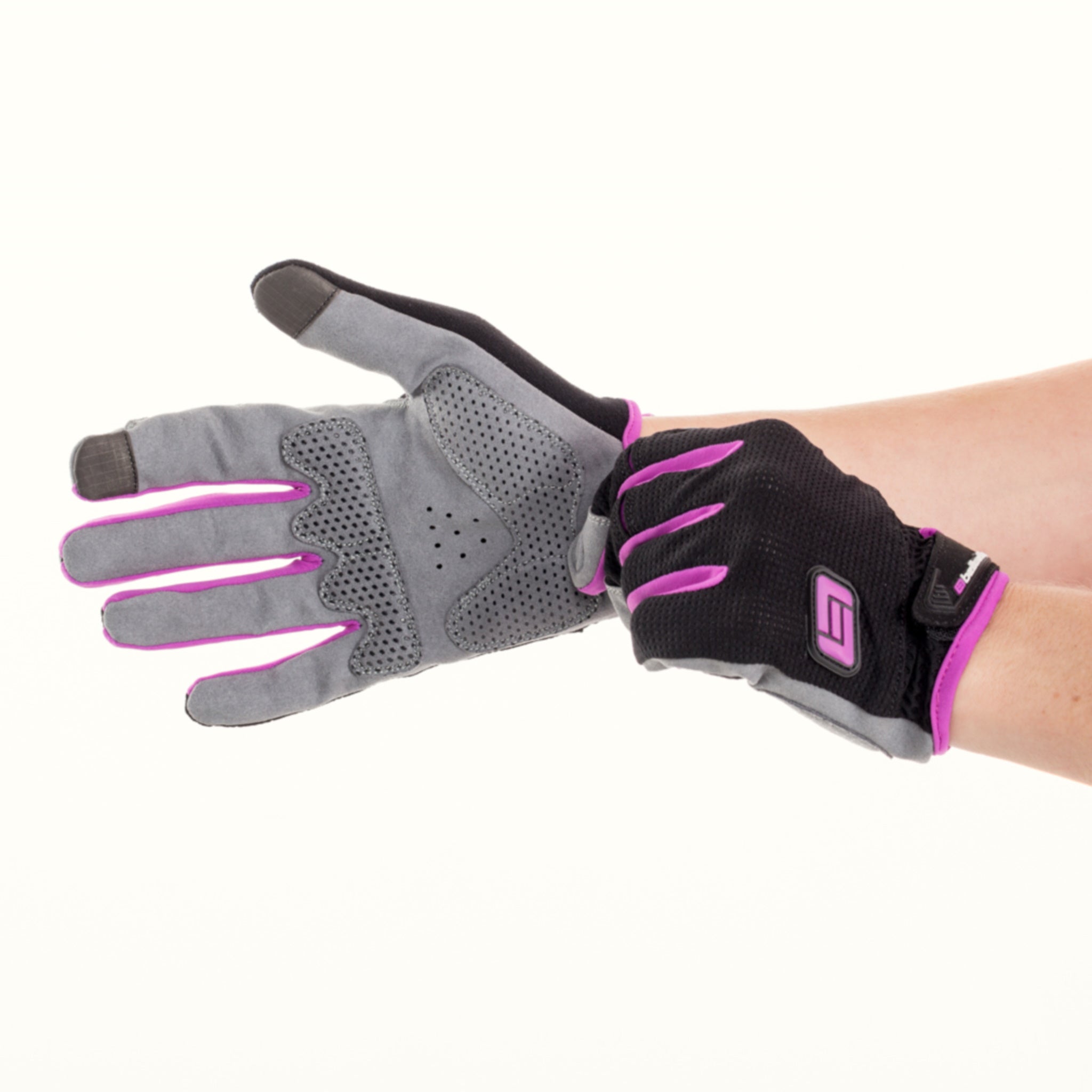 Bellwether Fashionable Women’s Direct Dial Cycling Gloves in Fuchsia Color