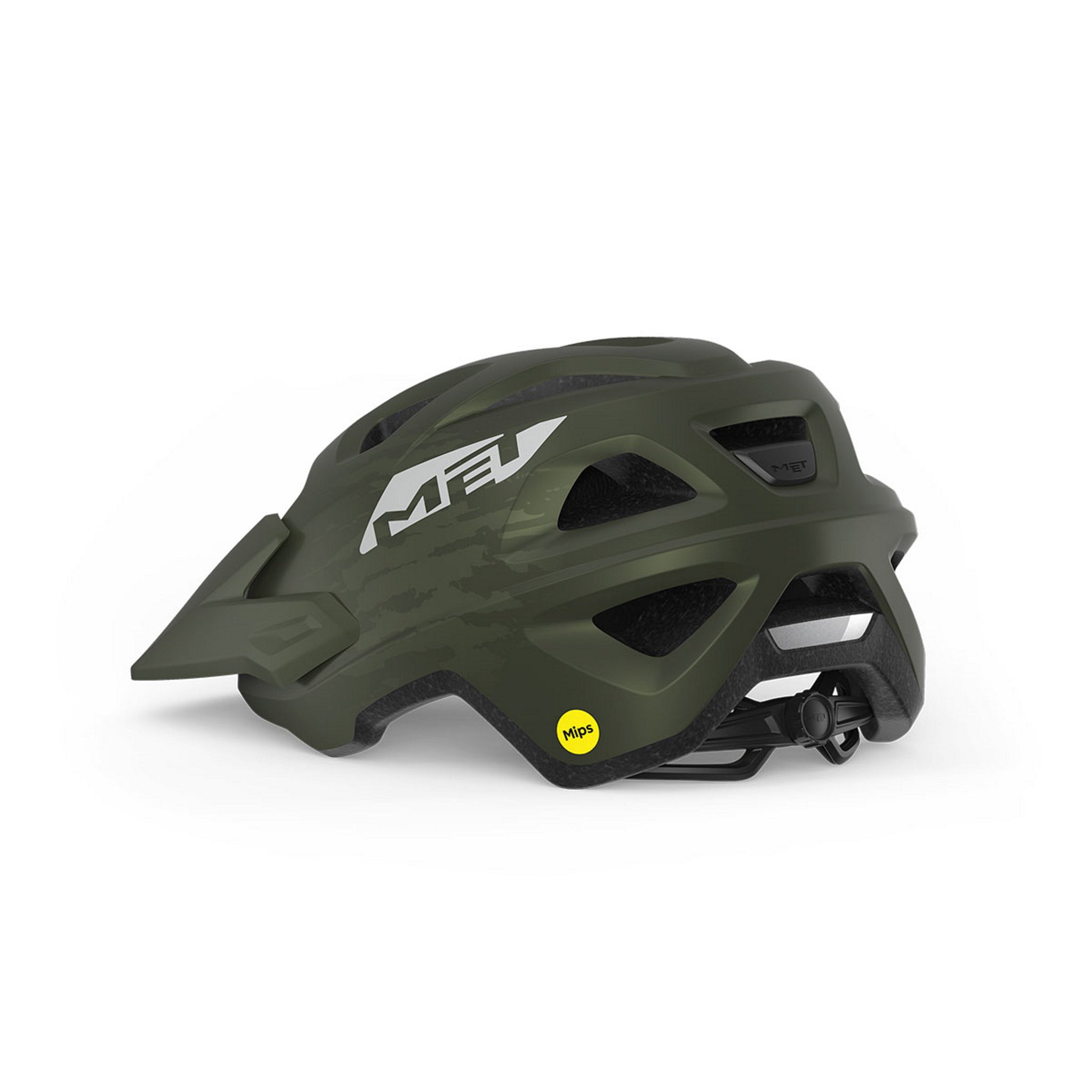Olive Green MET Echo MIPS High - Quality Entry - Level MTB Helmet