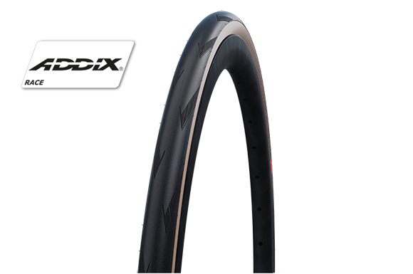 Schwalbe Professional One High - Performance 700 x 25 Evolution Folding Super Racing Tube - Type Road Bike Tire with V - Guard and Transparent Sidewall (HS493A)