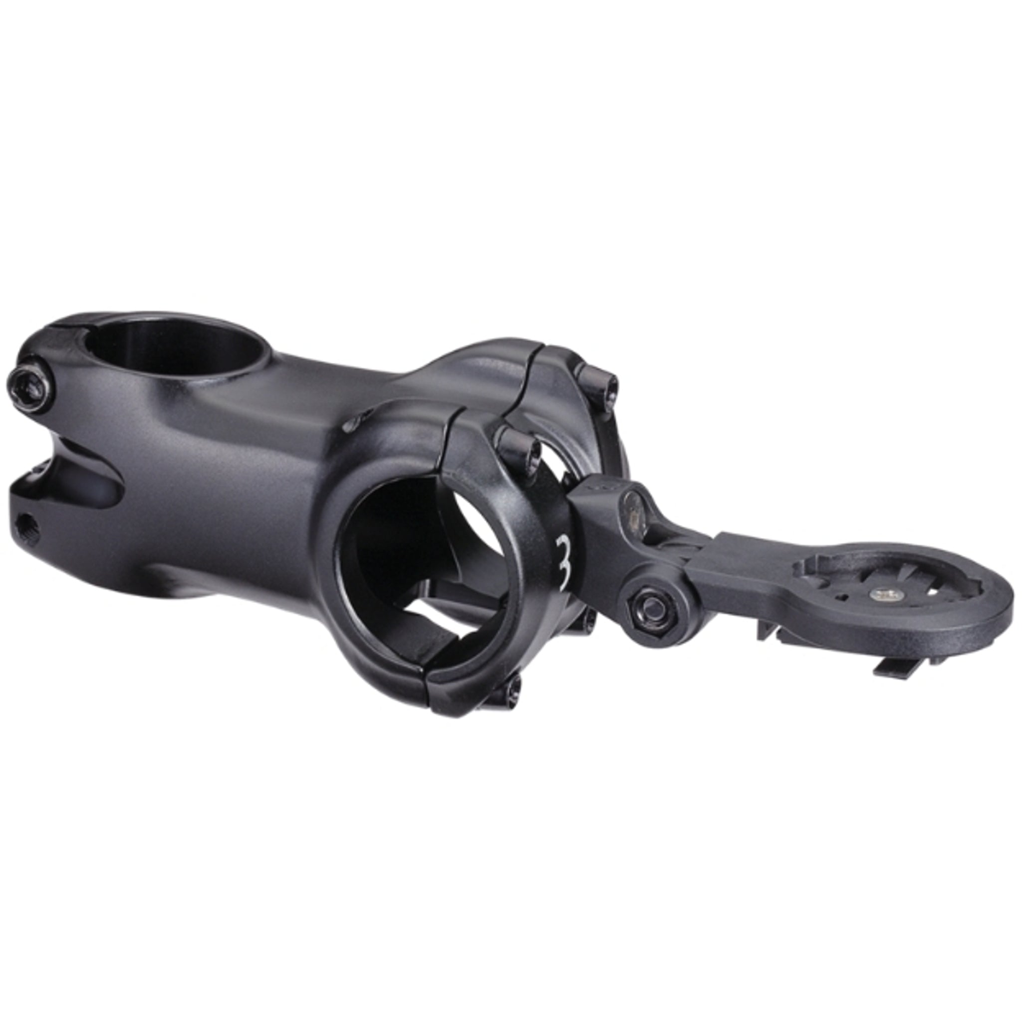 BBB High - Performance Bicycle Jumper Stem with 45mm Length, 31.8 Diameter, 0 Degree Angle, Di2 Compatibility and Go - Pro Mount