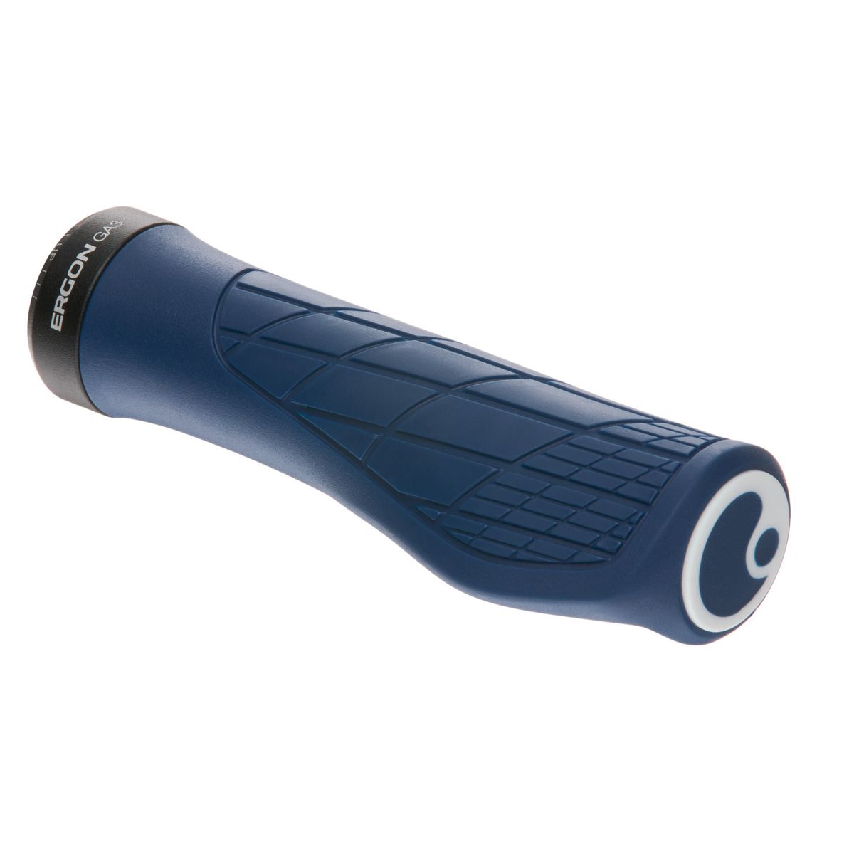 Ergon GA3 Small Nightride Blue MTB Grips with Mini - Wing