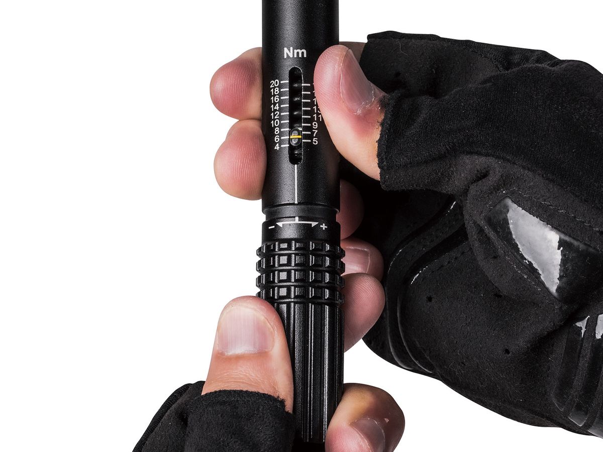 Topeak Compact Adjustable Torque Wrench 4-20Nm with 9 Long Tool Bits