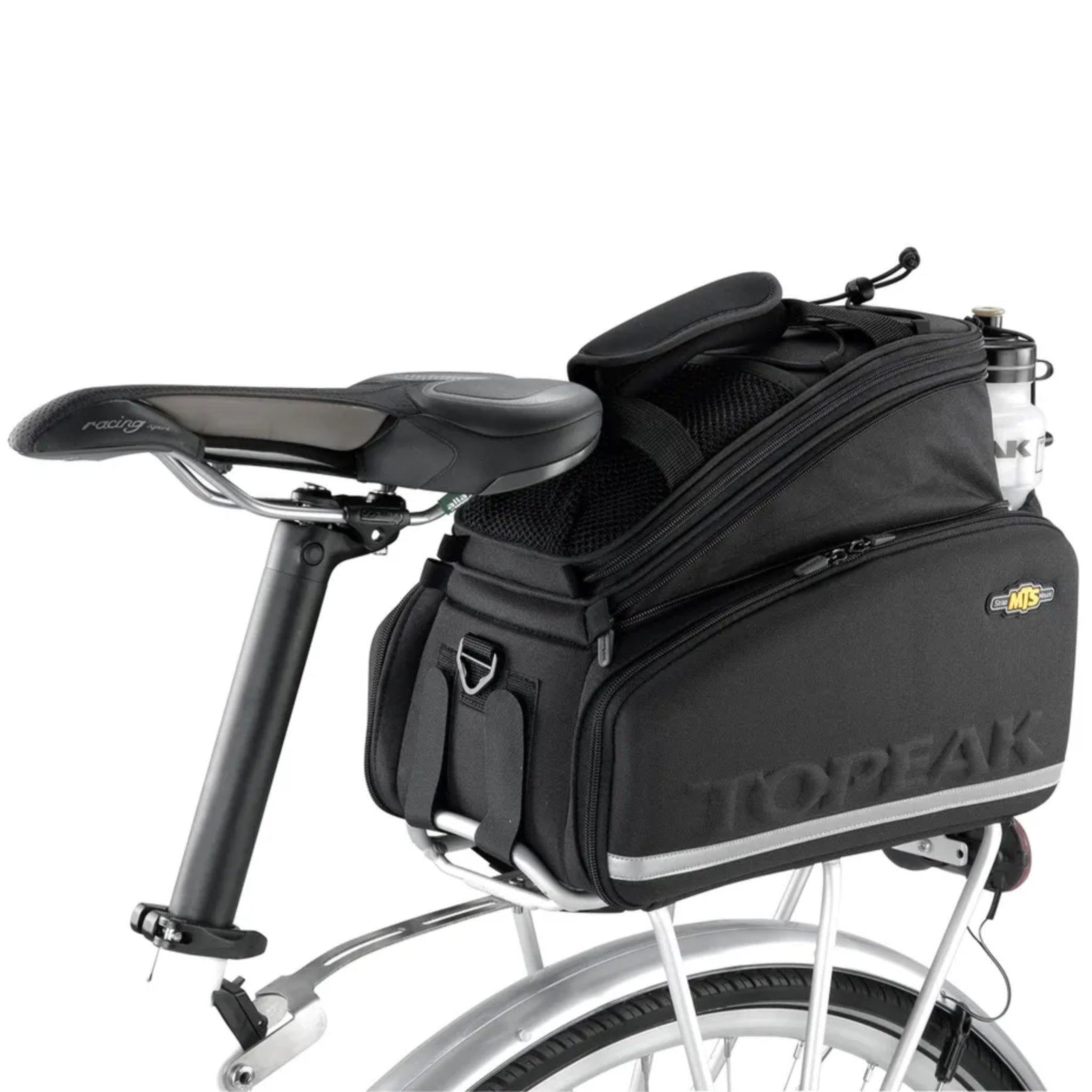 Topeak High - Capacity 22.6L Trunk Bag MTS with RackTime DXP Strap Mount for Bicycle