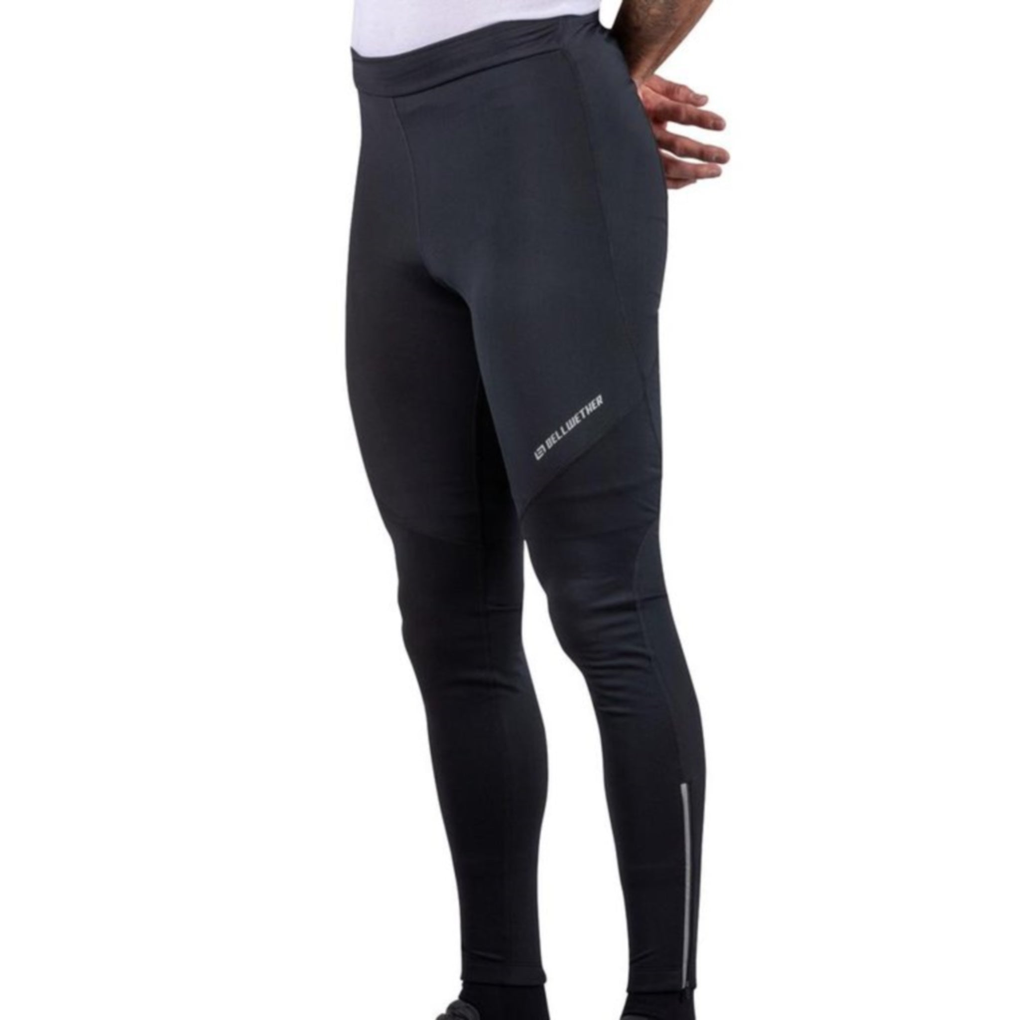 Bellwether Men's Thermal Riding Tights in Classic Black without Padding for Winter Cycling