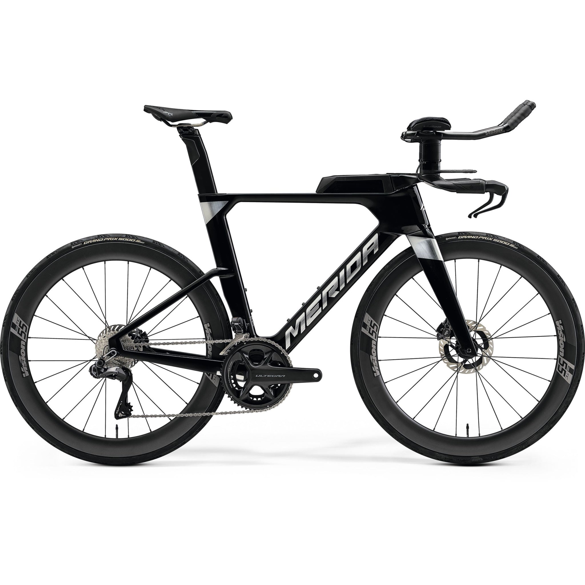 Merida Time Warp Tri Limited Metallic Black (Ti - Flash) Triathlon/Time Trail Bike