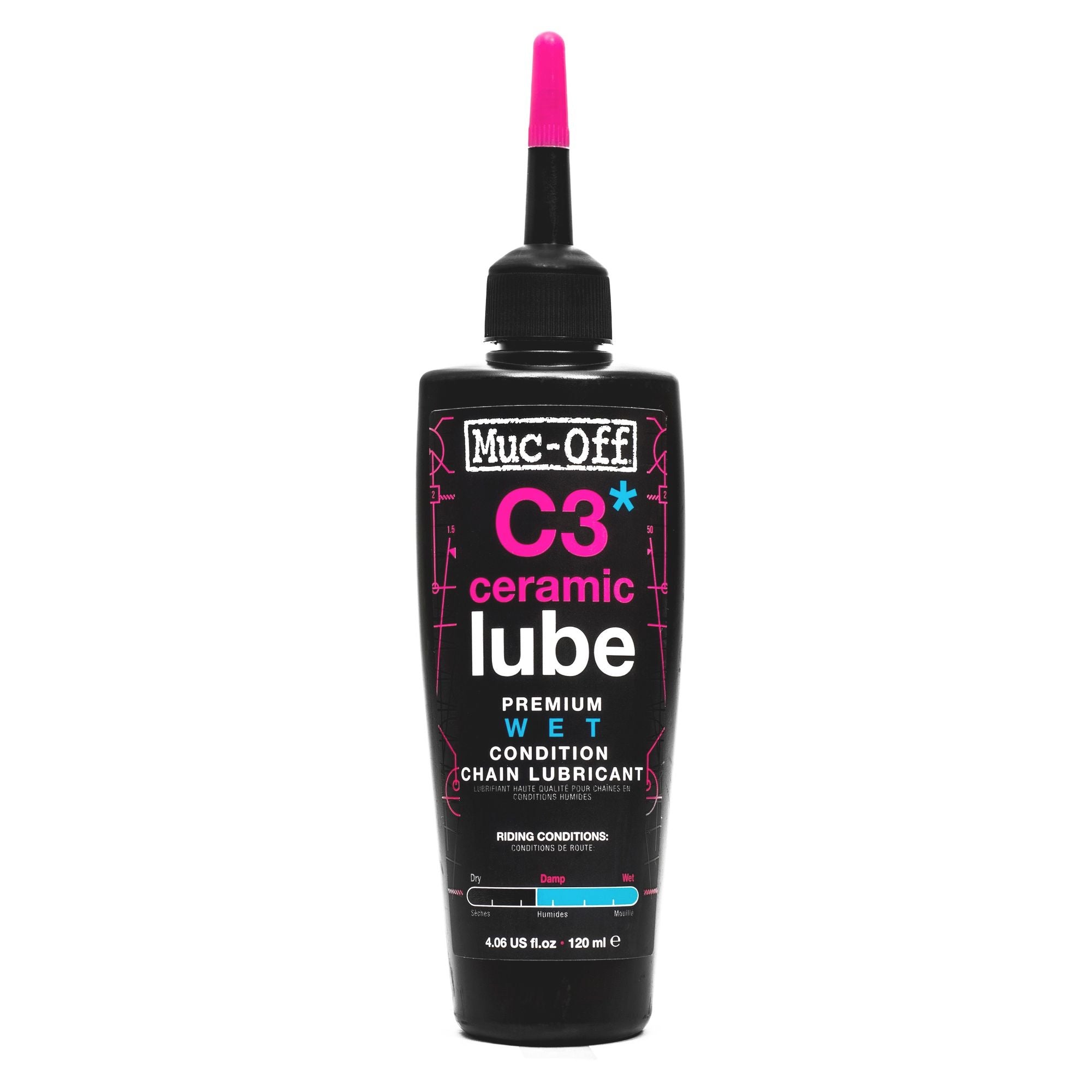 Muc-Off 120ml C3 Ceramic Wet Lubricant for Bicycle Chains