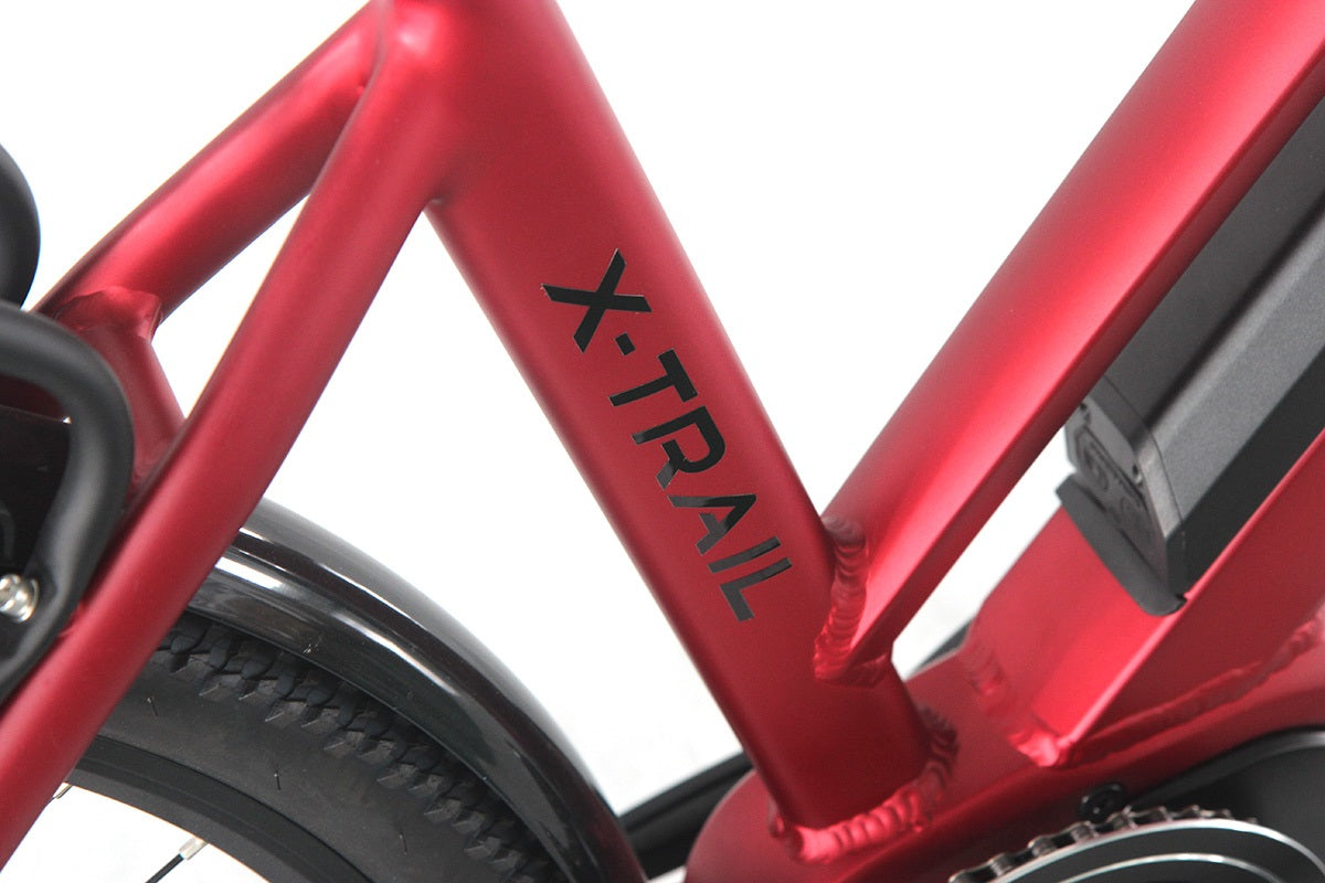 Advanced E-Rider Xtrail Electric Bike with 504wh Matt Red Battery