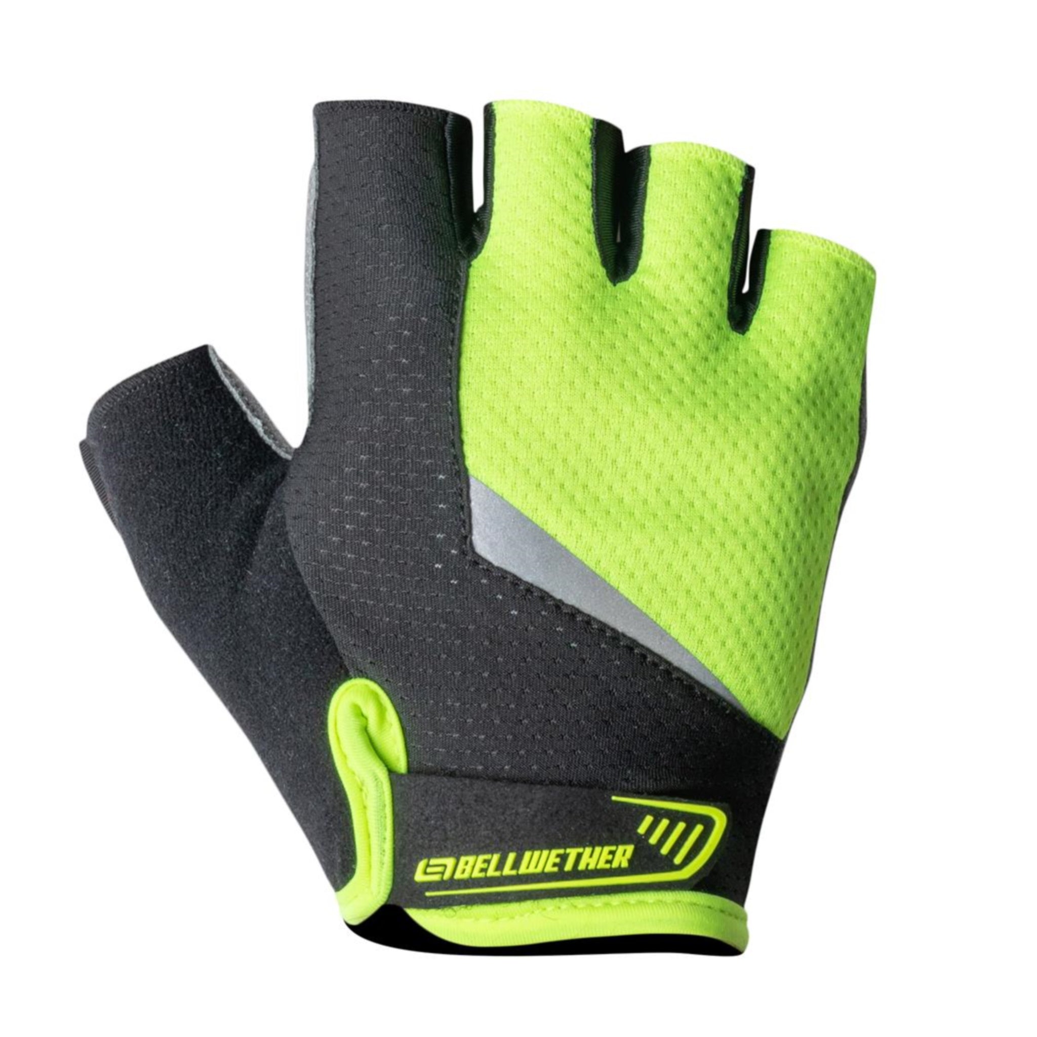Bellwether Men's High-Visibility Ergonomic Gel Fingerless Cycling Gloves Version 2.0