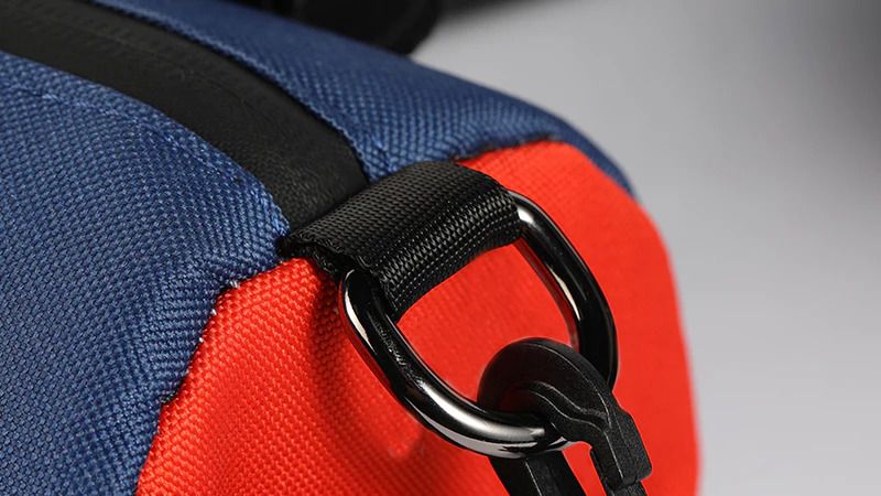 ULAC 1.1L Handlebar Roll Bag for Bikes and E - Bikes with Carabiner in Black and Grey Color