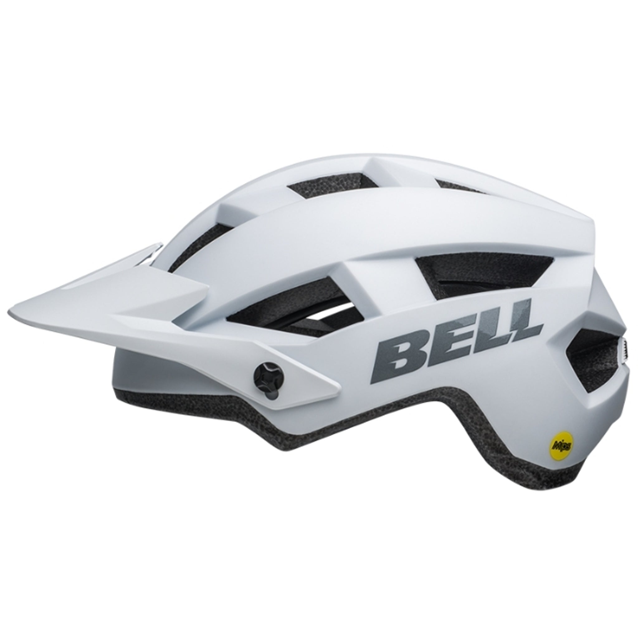 Matte White Bell Spark 2 MIPS All - Round Mountain Bike Helmet