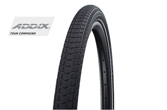 Schwalbe High - Performance Urban Balloonbike Tyre - Big Ben Plus, Size 26 x 2.15, Featuring GreenGuard SnakeSkin HS439 with RaceGuard Puncture Protection