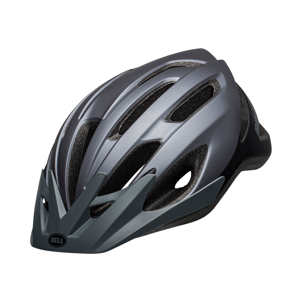 Bell Crest Matte Gray Cycling Helmet for Active Lifestyles