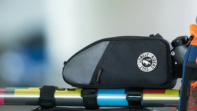 ULAC Neo Porter Nomadpak Trekking Pro 1.2L Top Tube Bicycle Storage Bag - Black and Grey