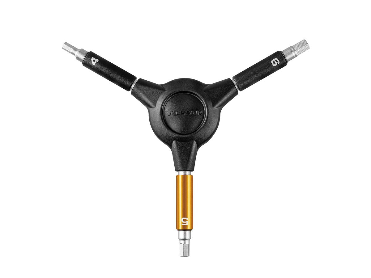 Topeak High - Quality Y - Hex Speed Wrench with 4, 5 & 6 mm Allen Bits